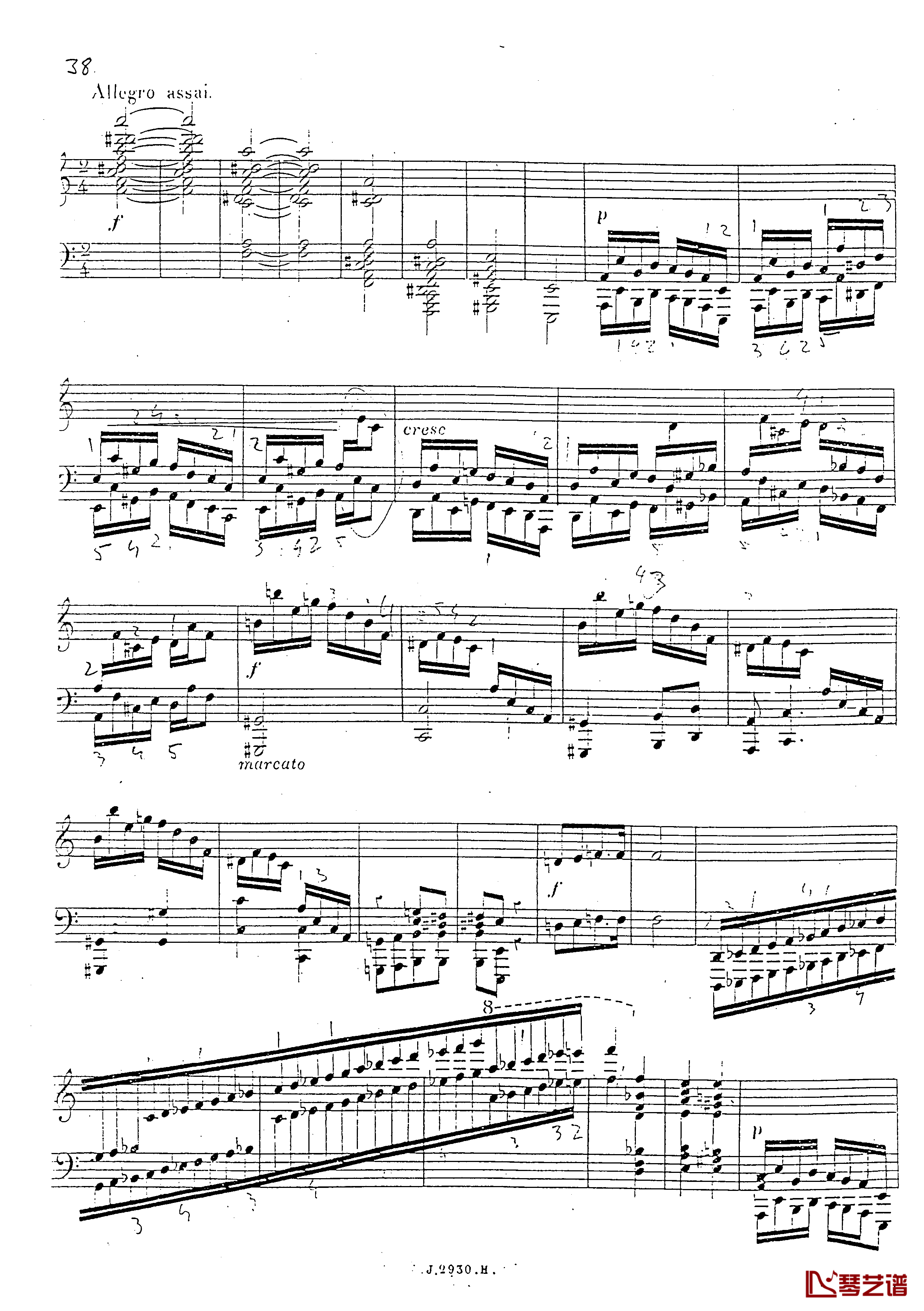 a小调第四钢琴奏鸣曲钢琴谱-安东 鲁宾斯坦- Op.10039