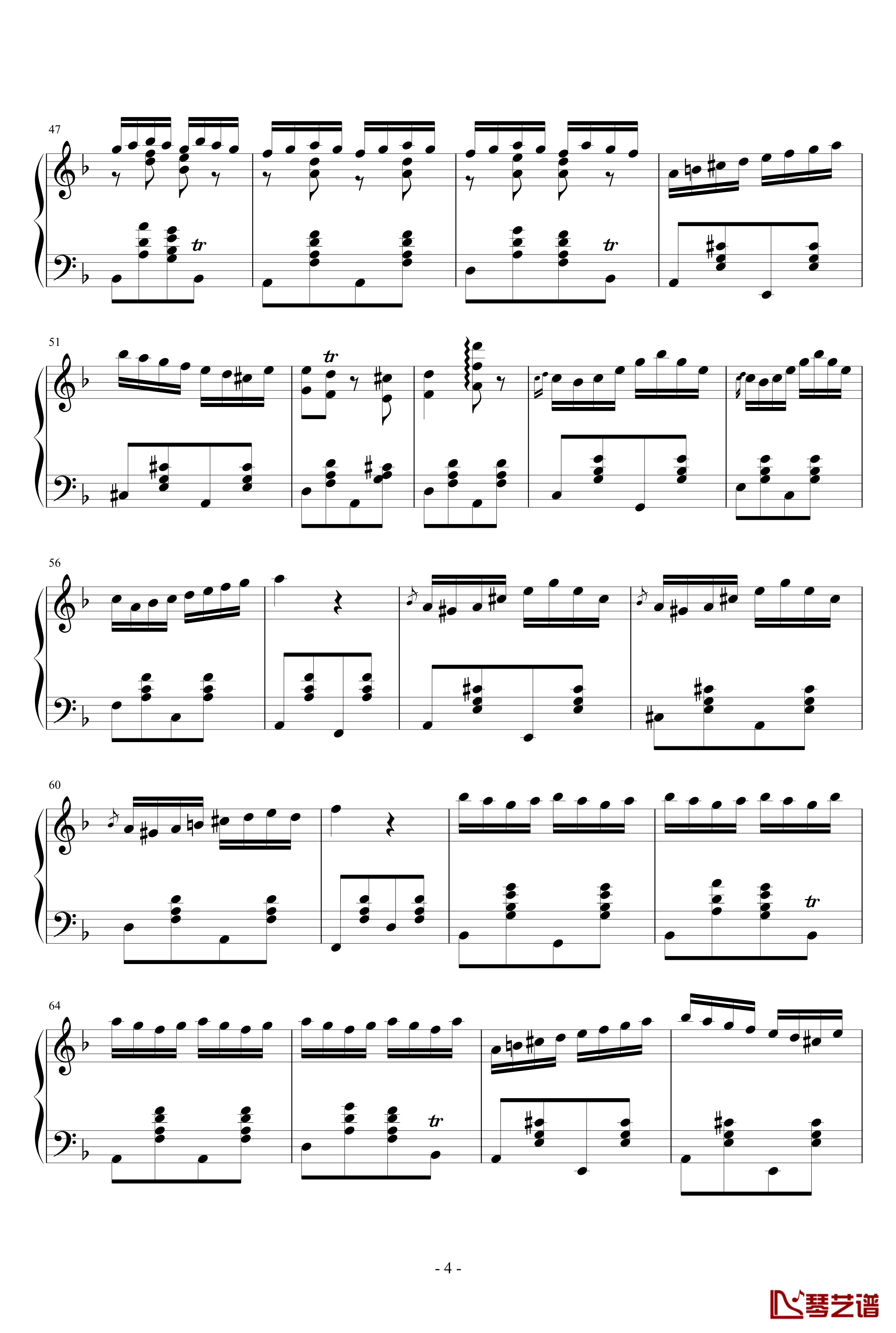 Czardas钢琴谱-查尔达斯-蒙蒂4