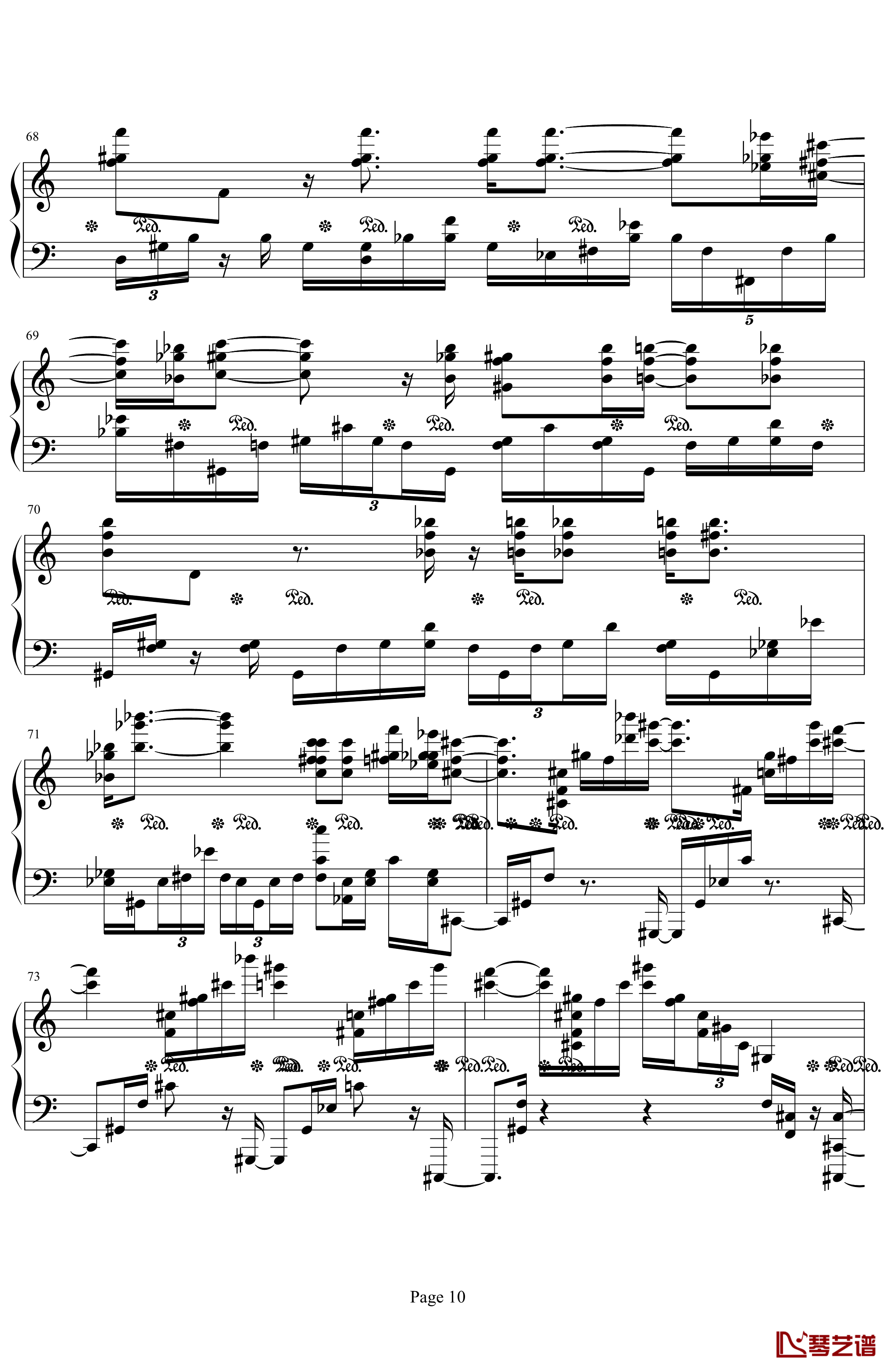 肖邦第二诙谐曲钢琴谱-肖邦-chopin10