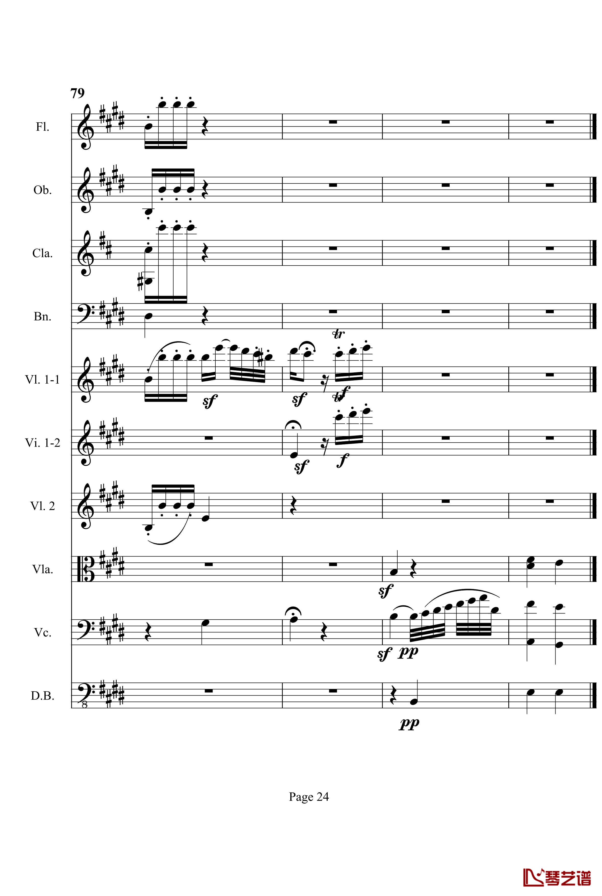 奏鸣曲之交响钢琴谱-第3首-Ⅱ-贝多芬-beethoven24