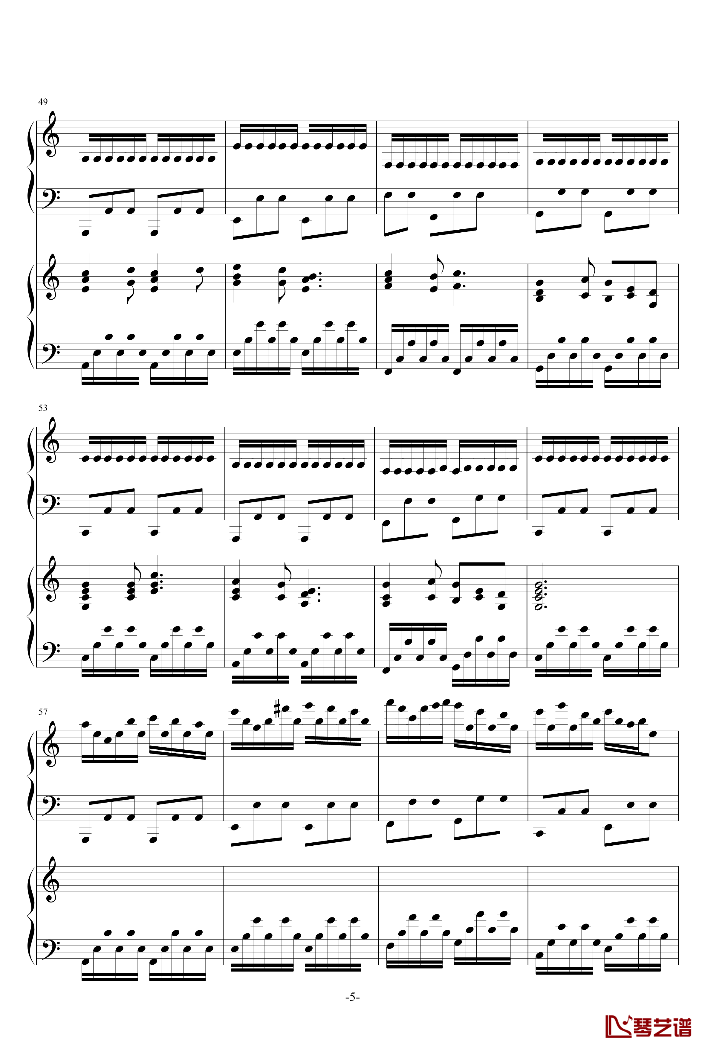 极品钢琴高手练习曲3钢琴谱-as21345