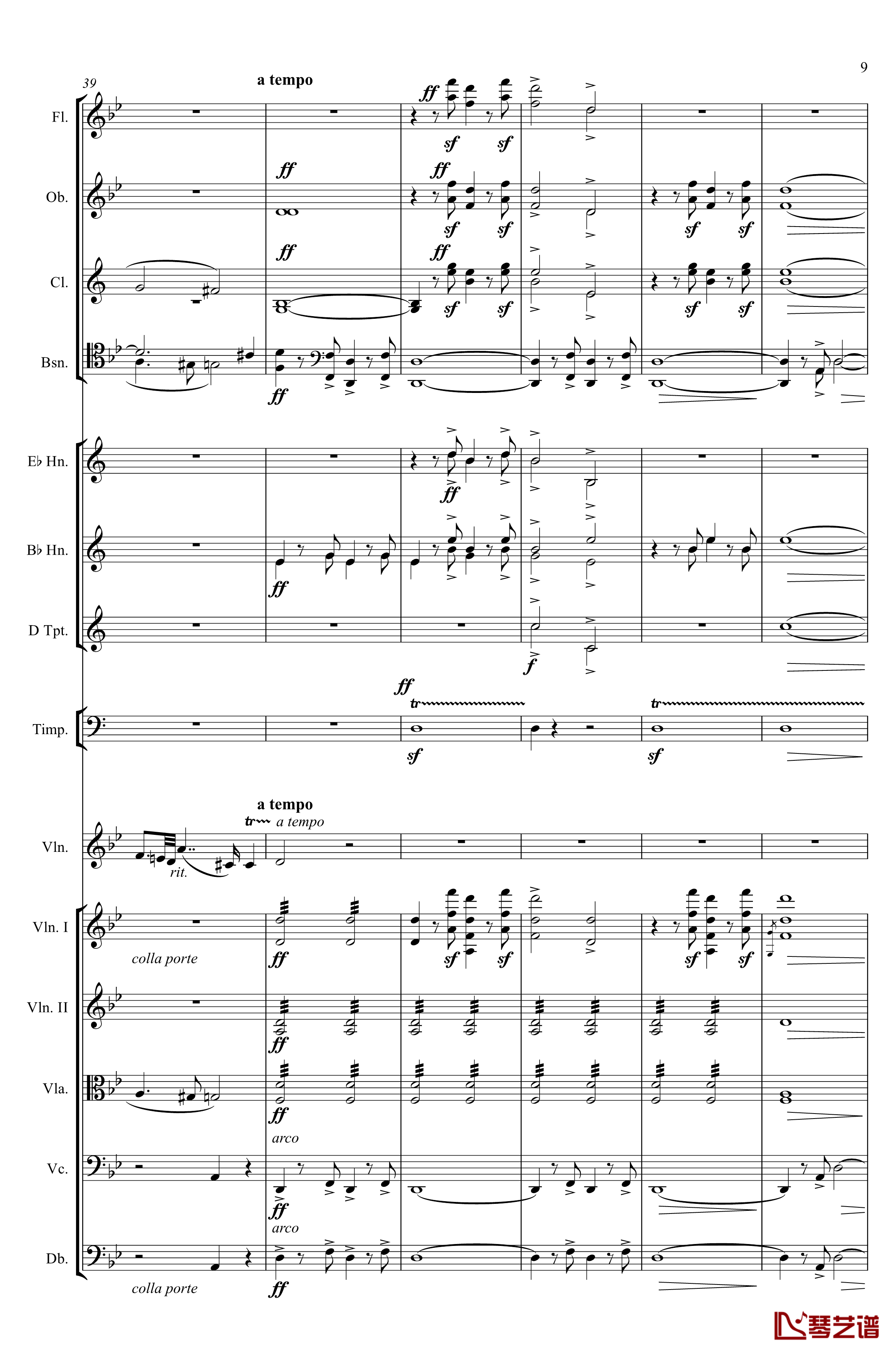 g小调第1小提琴协奏曲Op.26钢琴谱-第一乐章-Max Bruch9