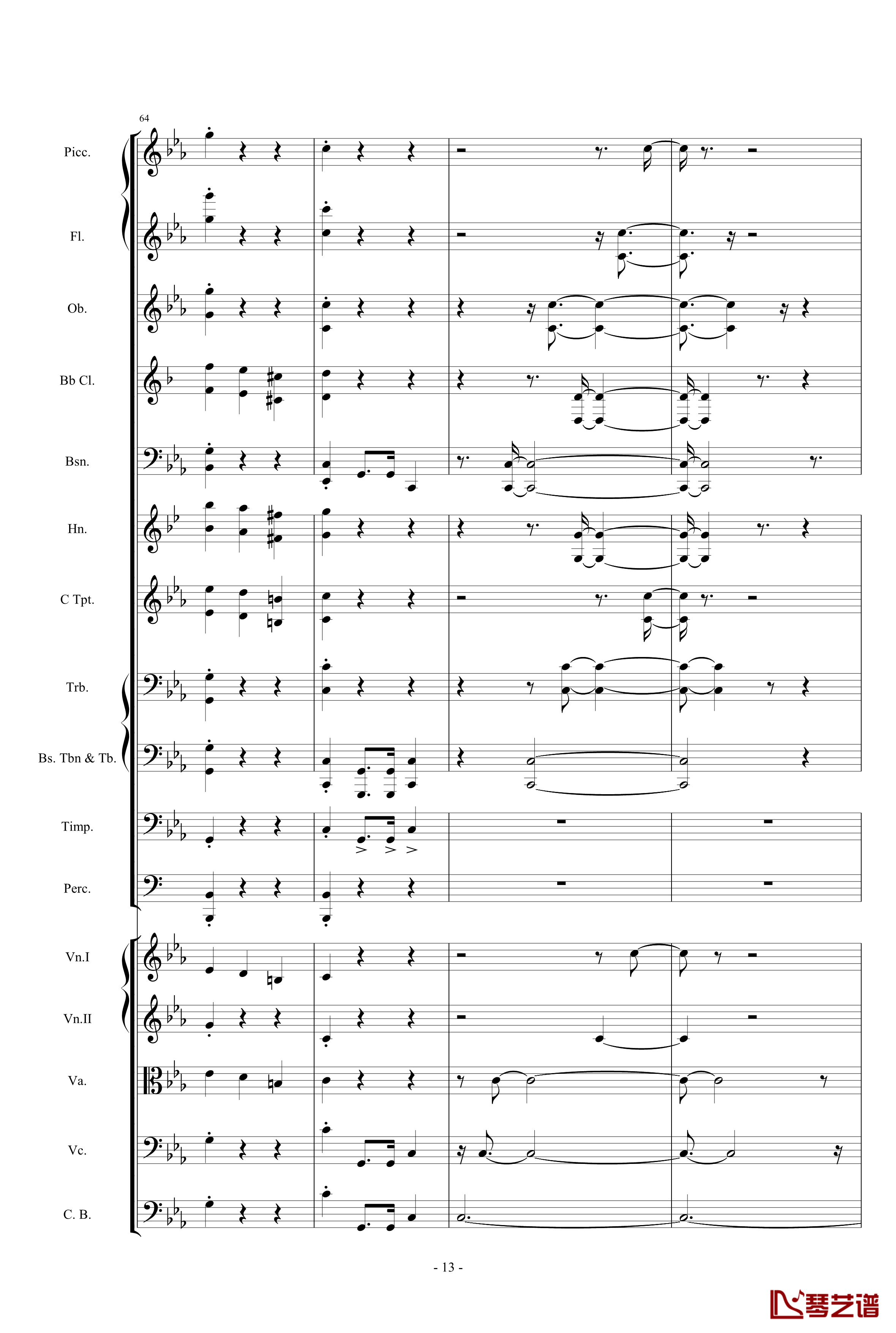 愤怒的小鸟交响曲第三乐章Op.5 no.3钢琴谱-1057257813