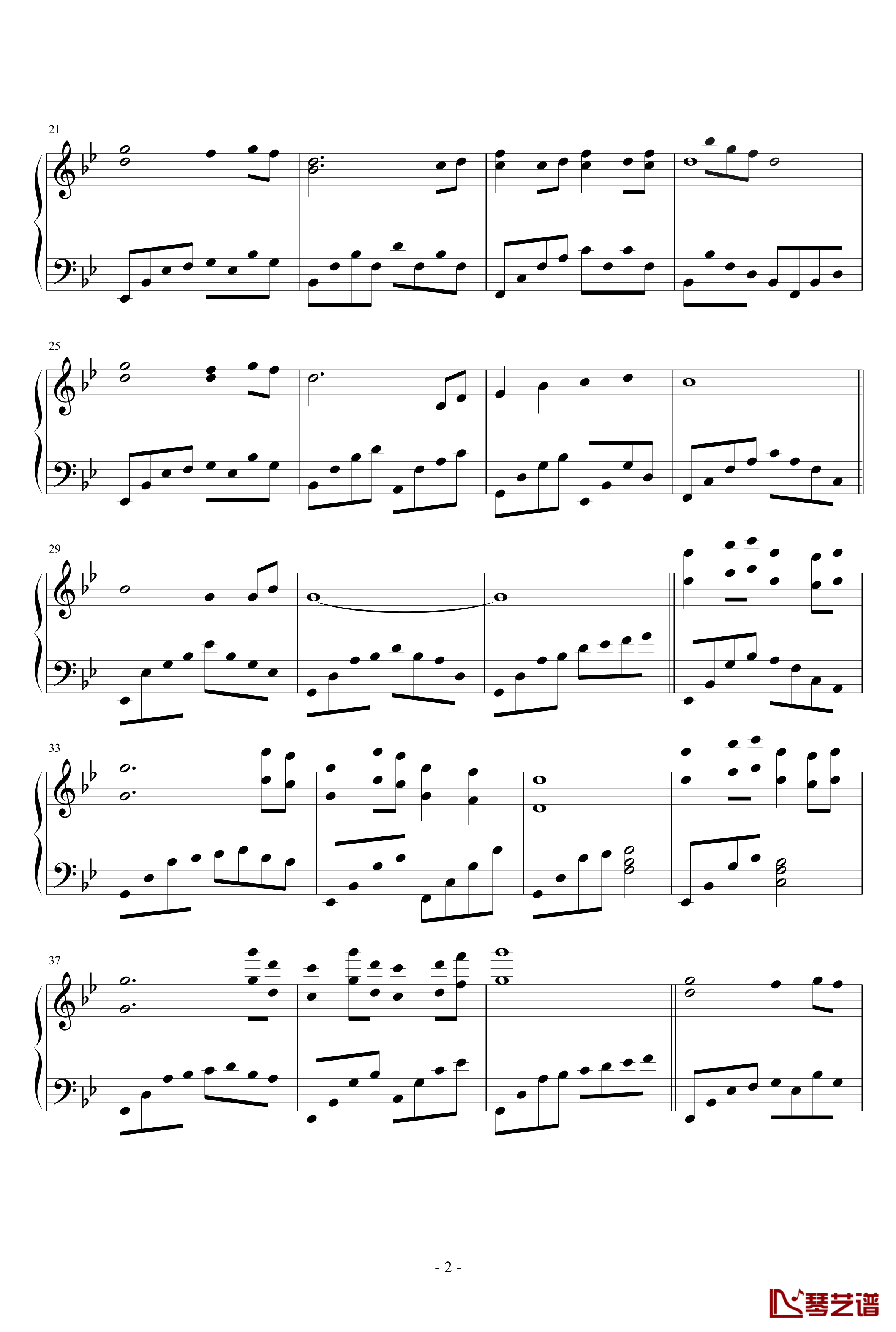 宁月钢琴谱-动漫2