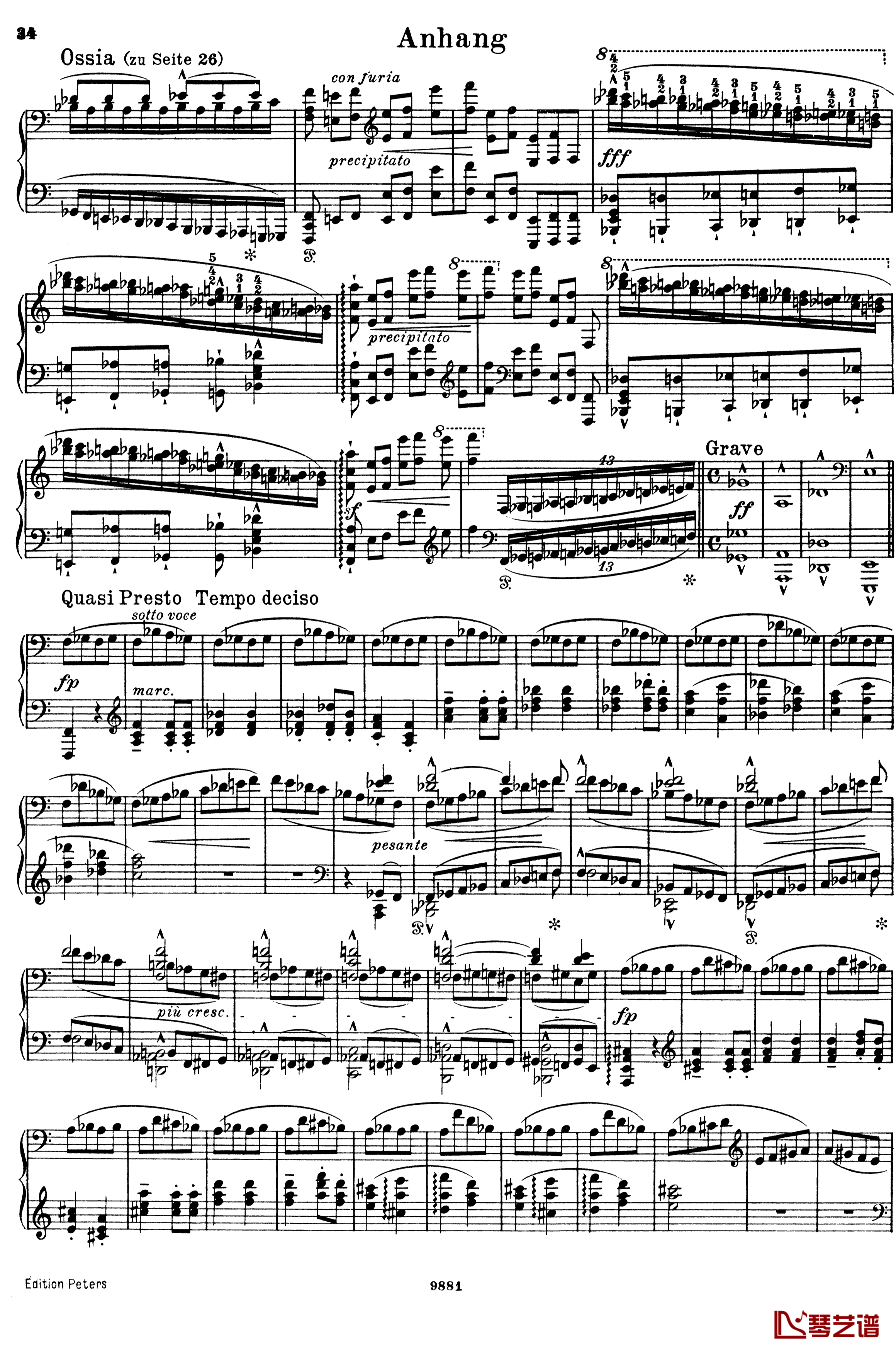 唐璜的回忆钢琴谱-李斯特 S.418-李斯特34