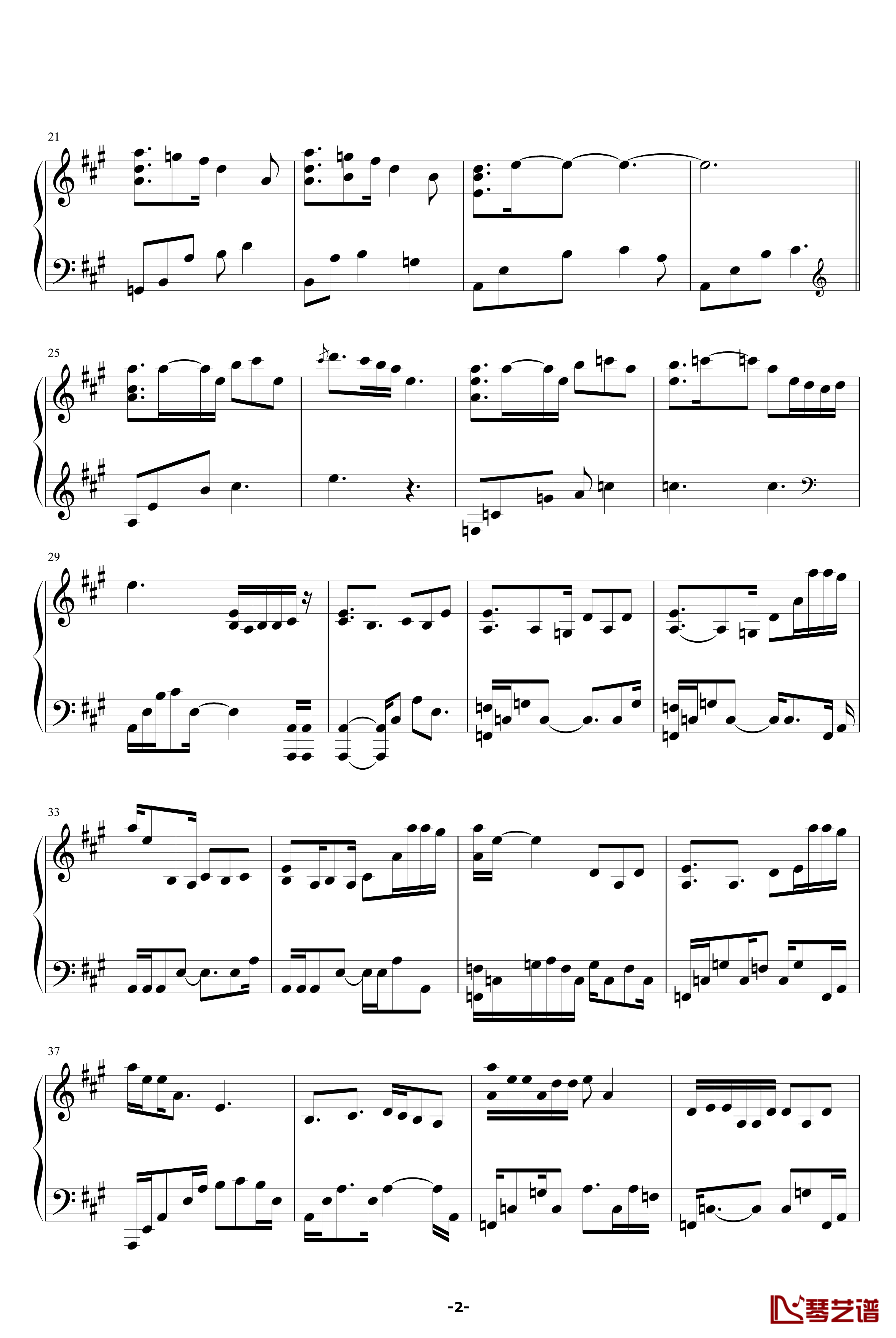 Present钢琴谱-Yiruma2