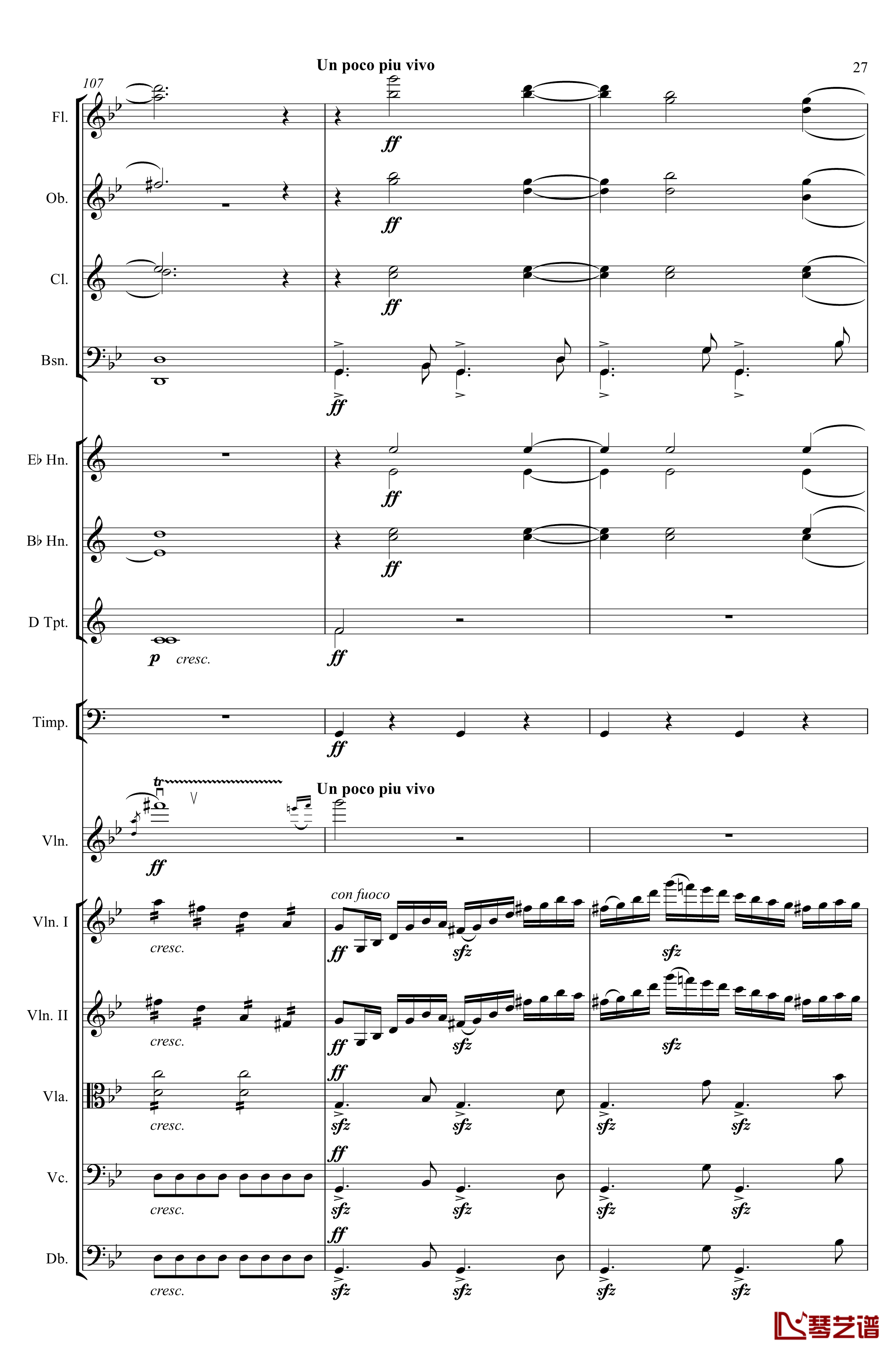 g小调第1小提琴协奏曲Op.26钢琴谱-第一乐章-Max Bruch27