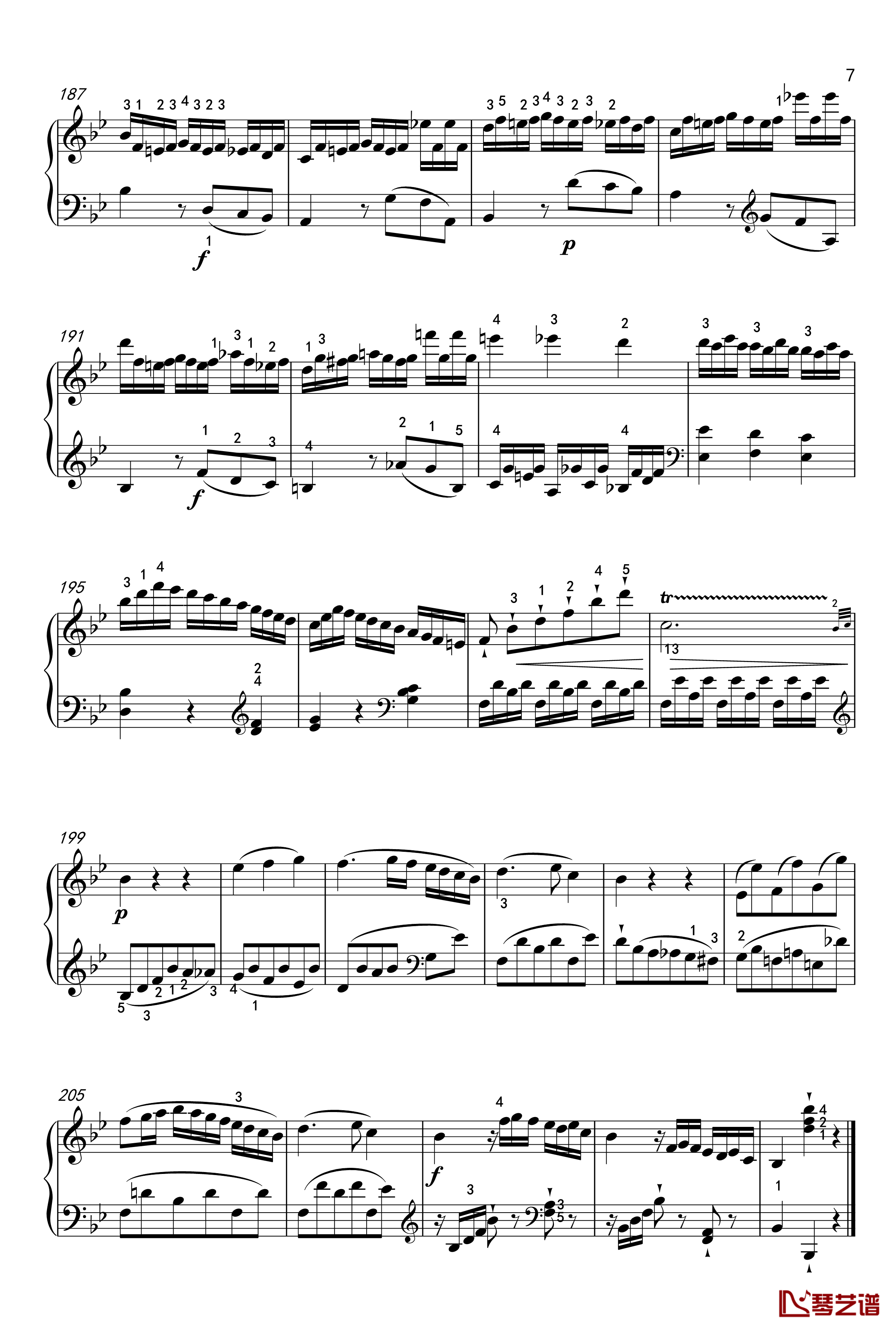 奏鸣曲钢琴谱-K-570-第一乐章-莫扎特7