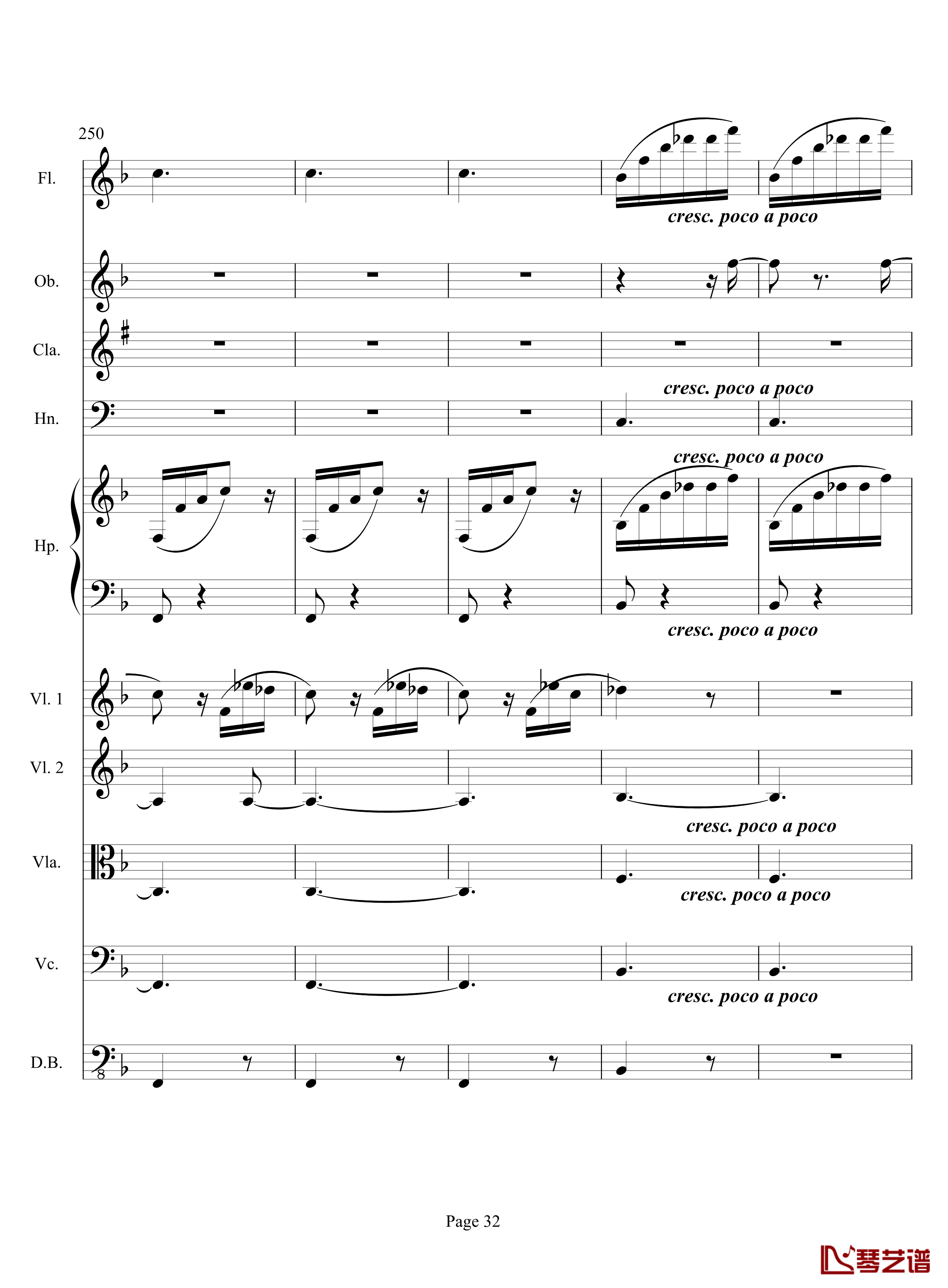 奏鸣曲之交响钢琴谱-第17首-Ⅲ-贝多芬-beethoven32