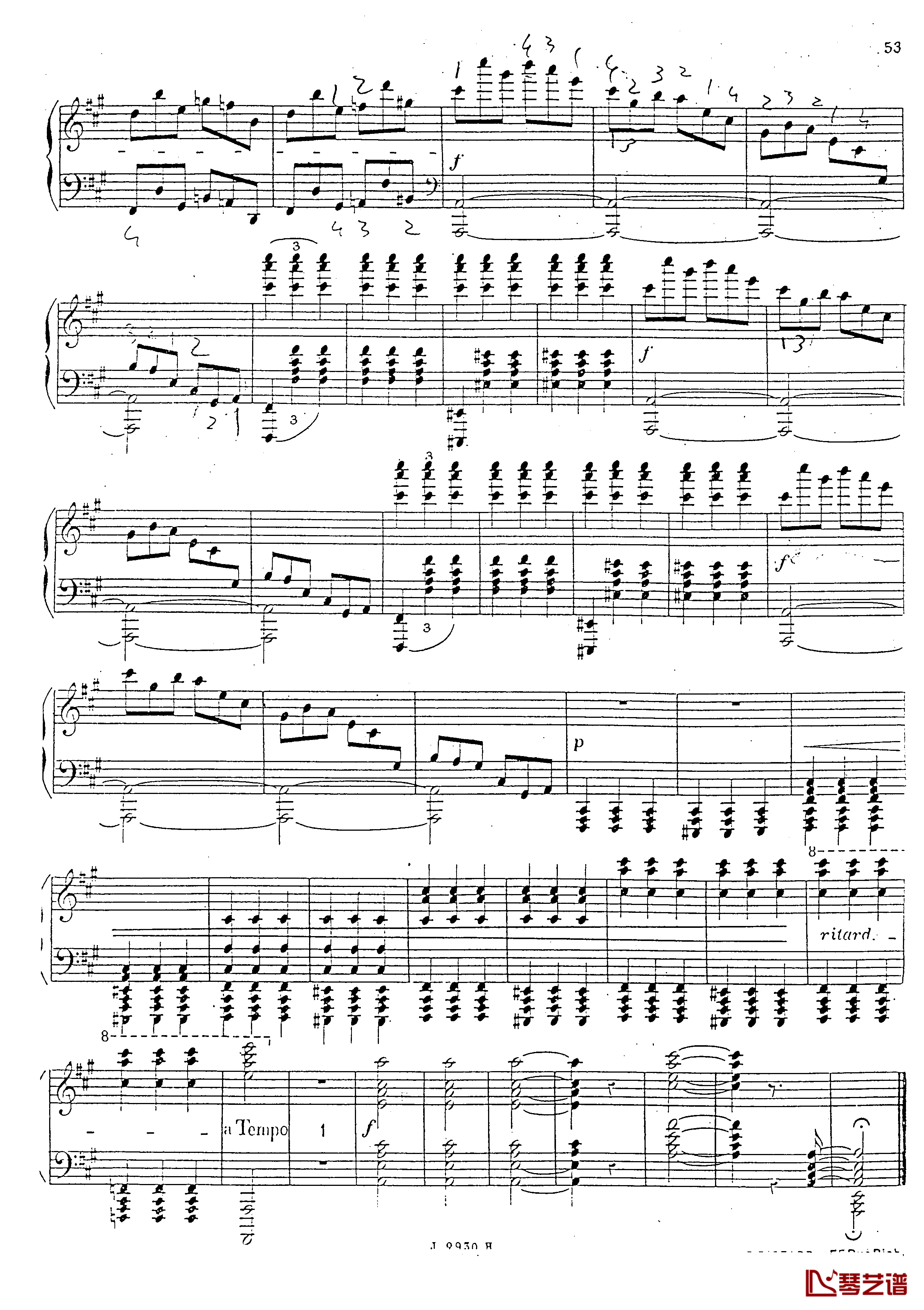 a小调第四钢琴奏鸣曲钢琴谱-安东 鲁宾斯坦- Op.10054