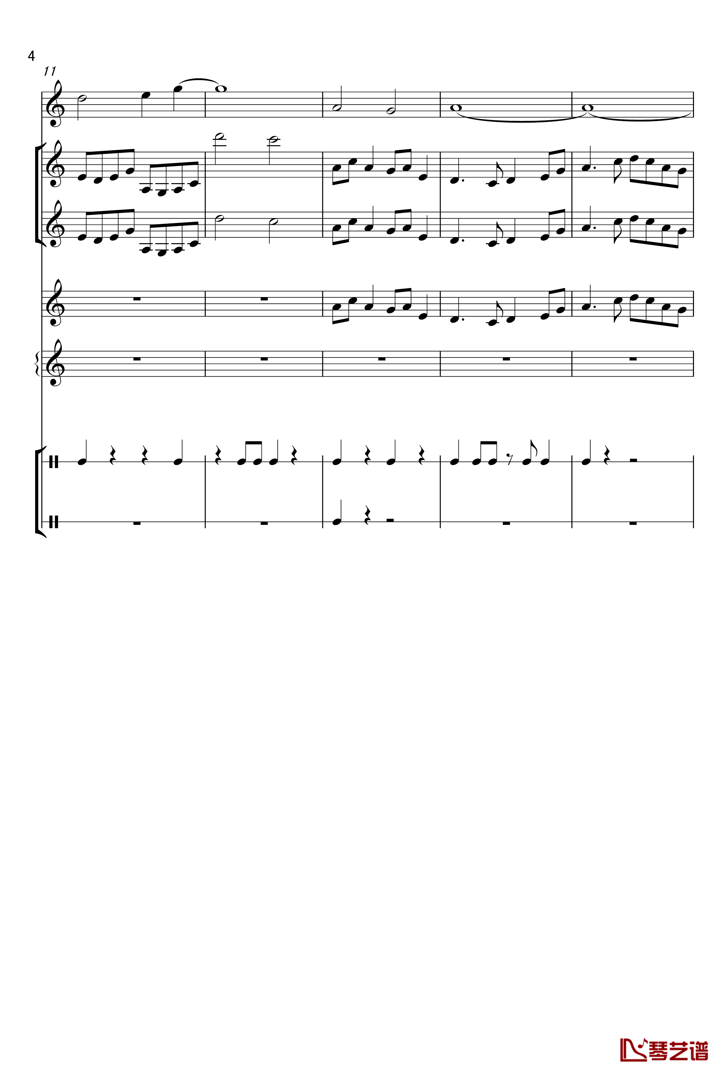 春烂漫钢琴谱-S.E.N.S4