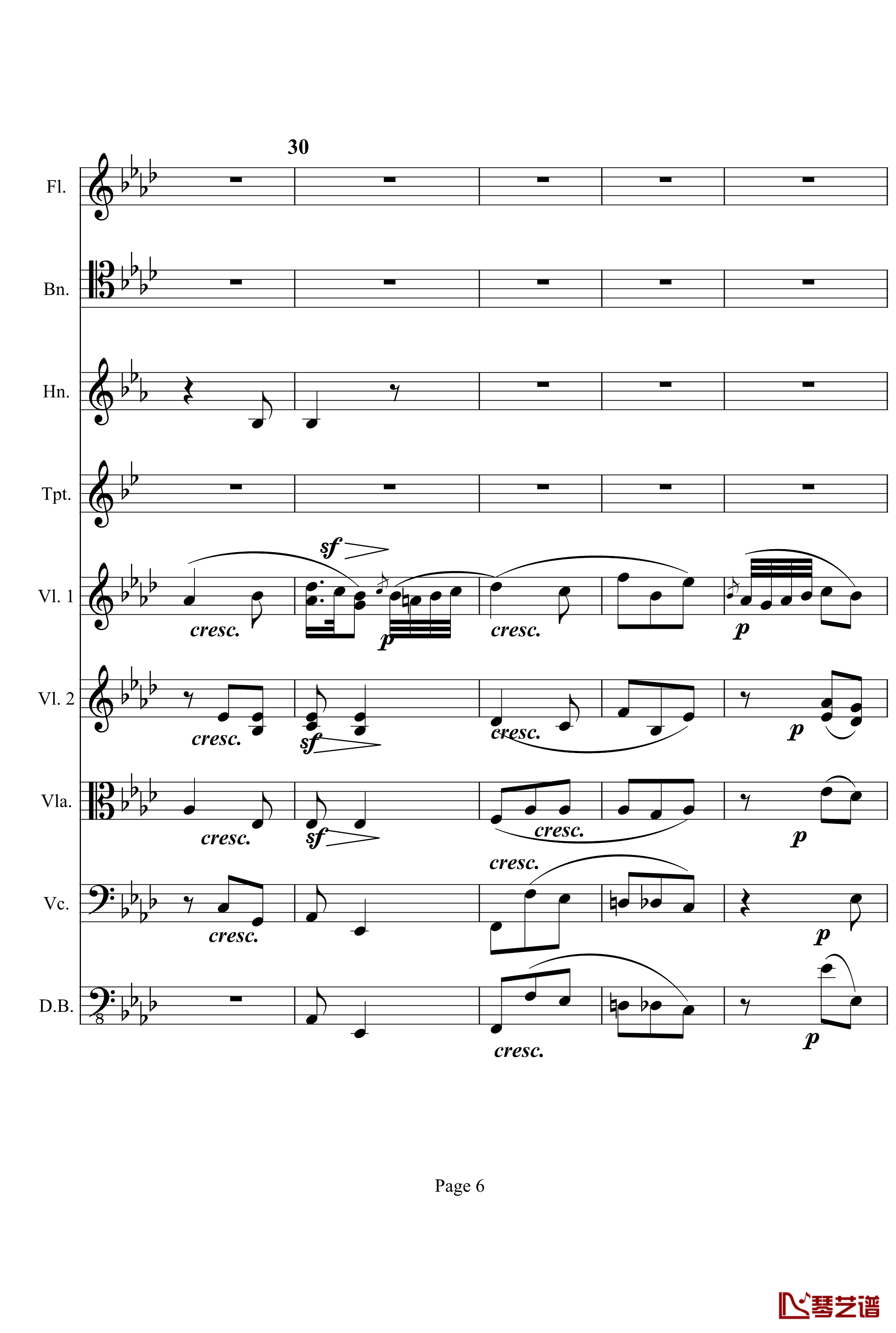 奏鸣曲之交响钢琴谱-第12首-Ⅰ-贝多芬-beethoven6