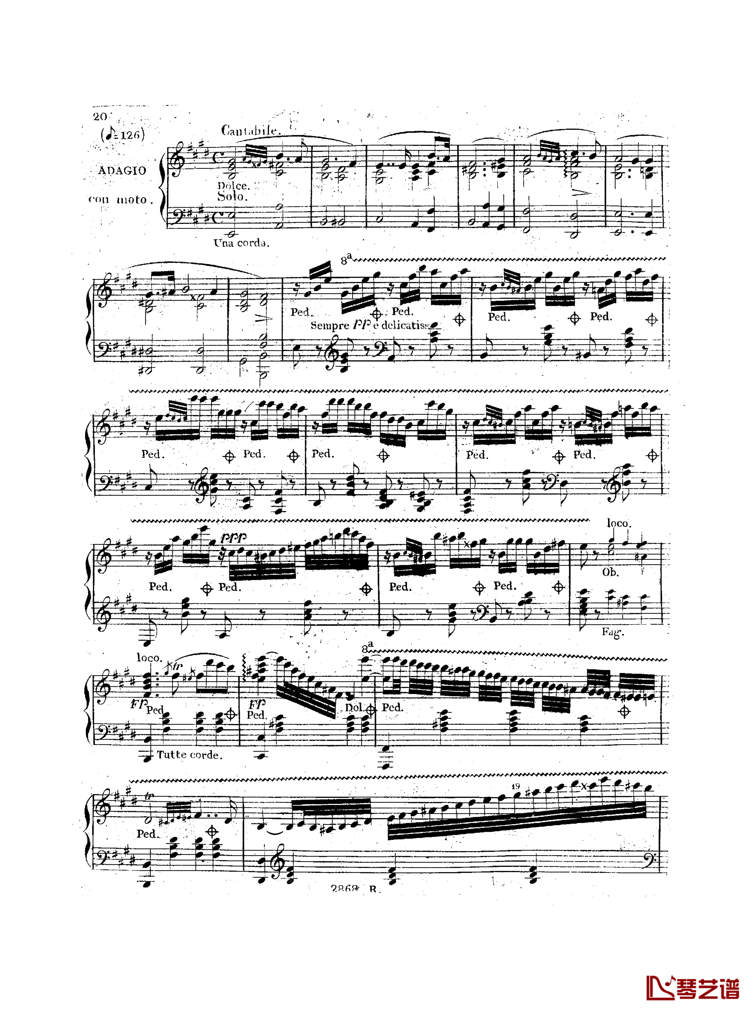 a小调钢琴协奏曲  Op.214钢琴谱-车尔尼-Czerny21