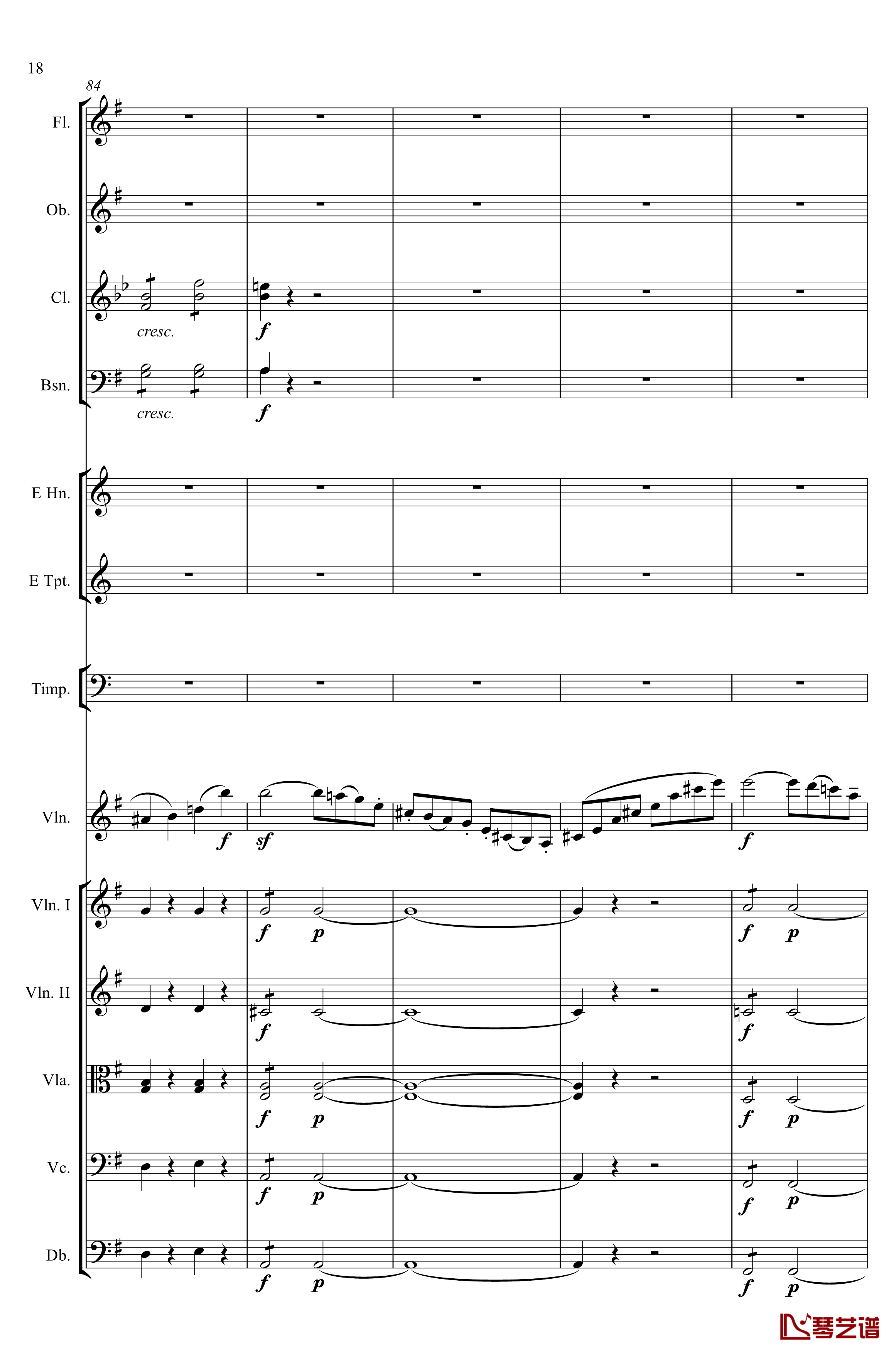 e小调小提琴协奏曲Op.64钢琴谱-第一乐章-门德尔松18
