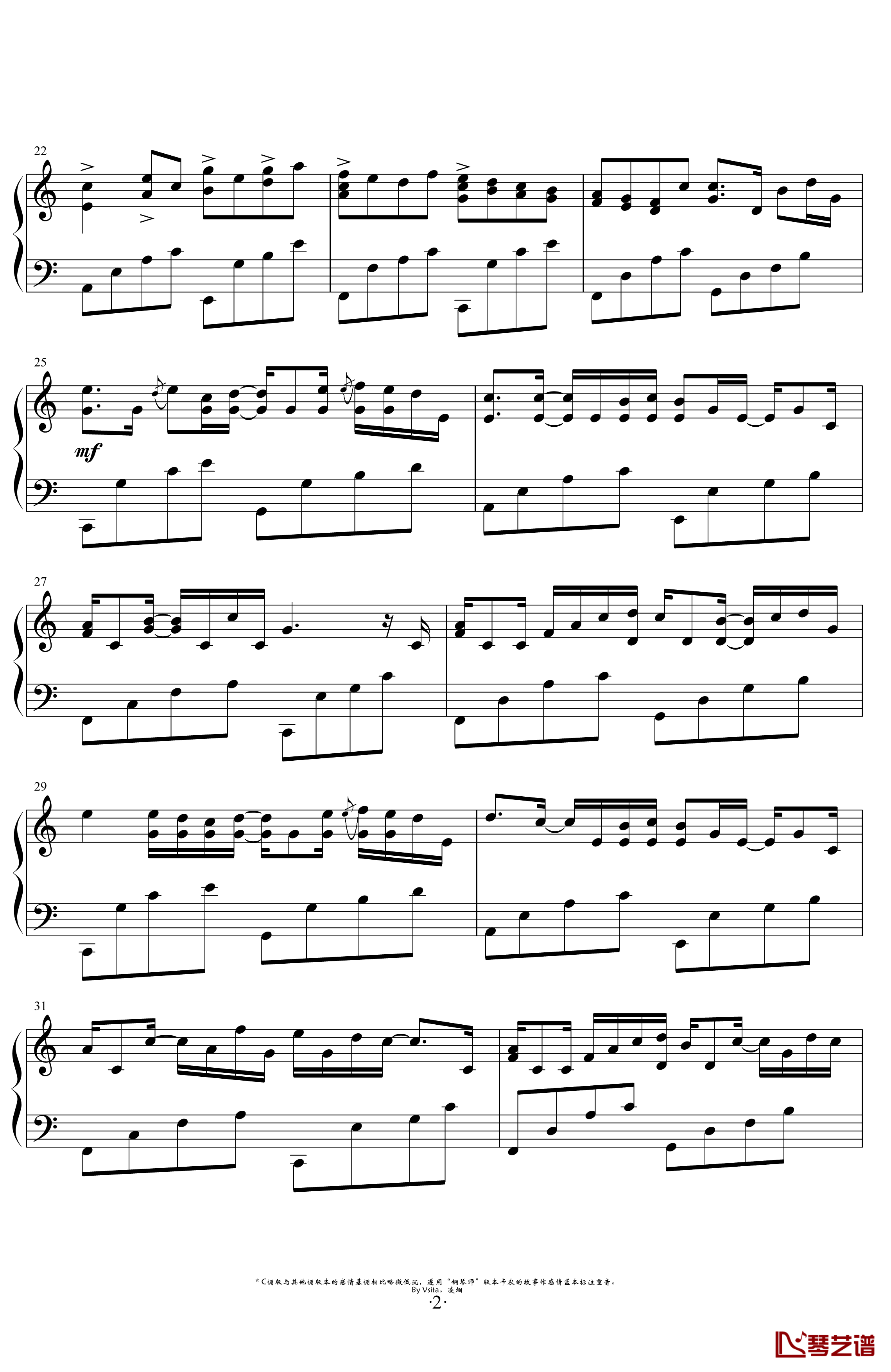 Variations On The Canon钢琴谱-George Winston-卡农变奏曲-2