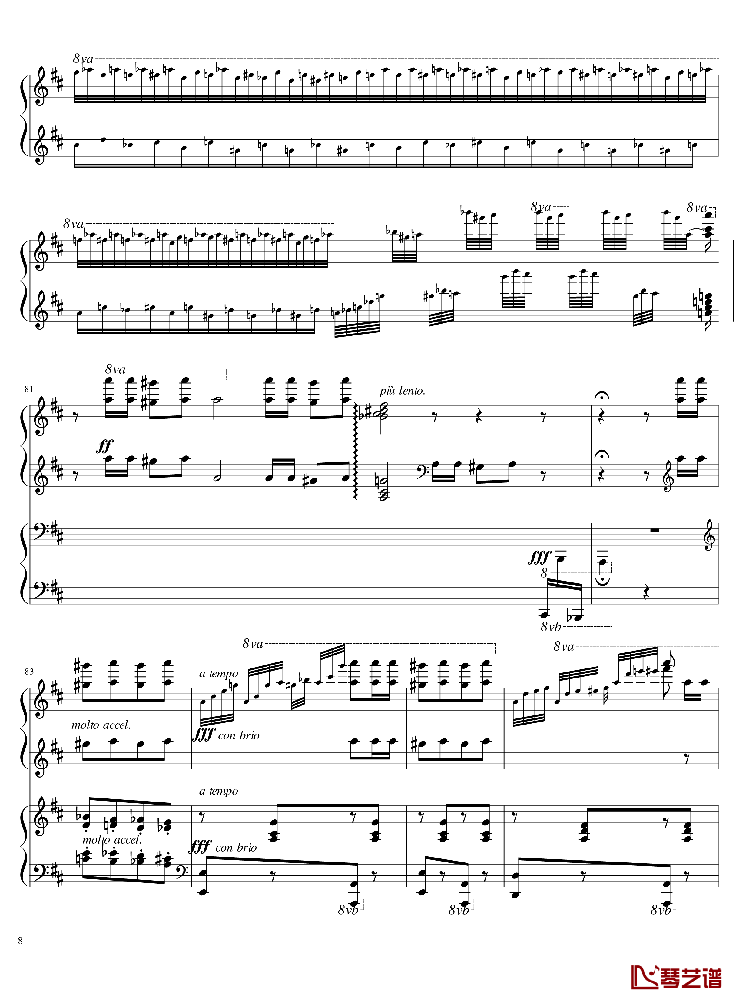 Italian Polka钢琴谱-意大利波尔卡-拉赫马尼若夫8