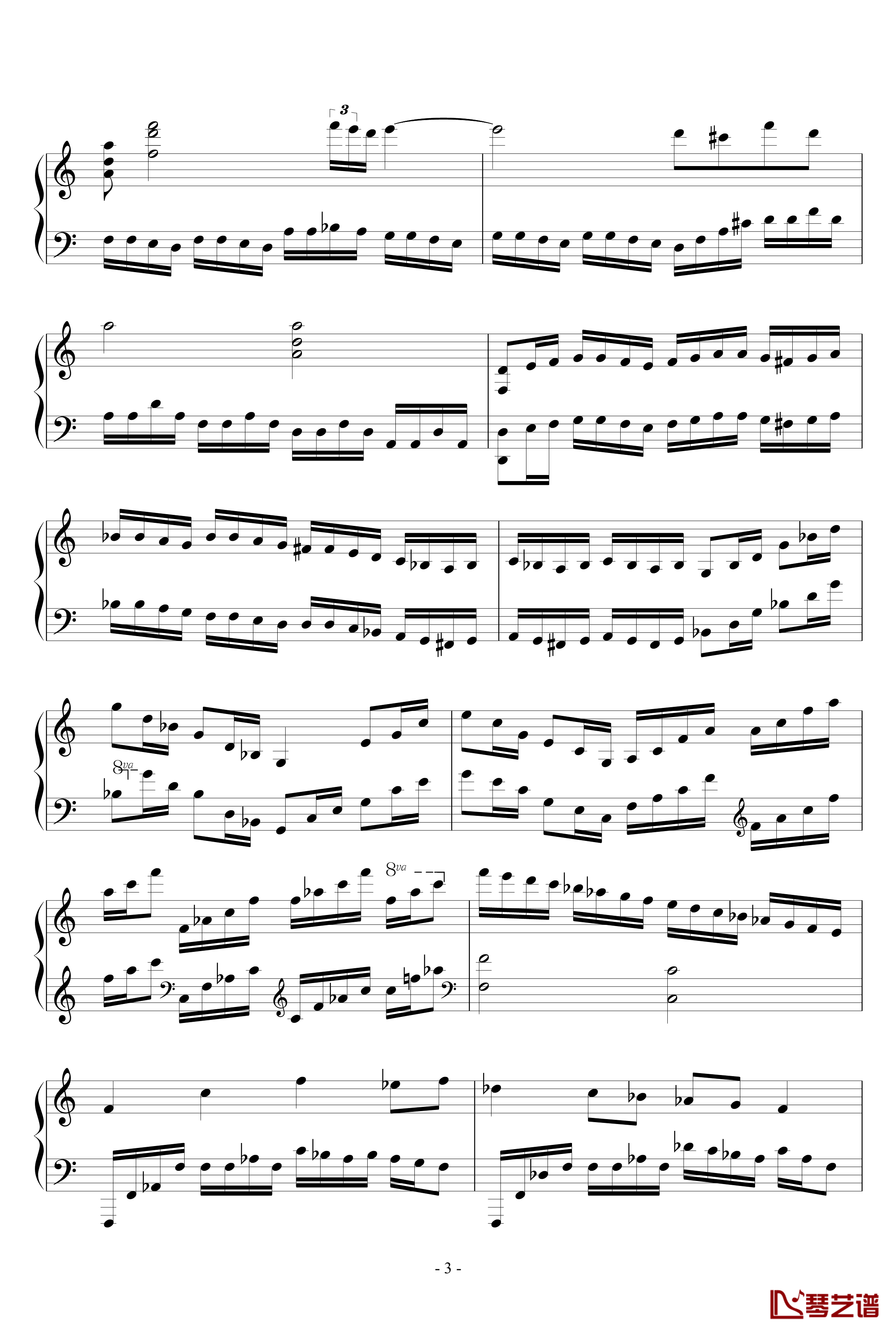 A小调第七练习曲钢琴谱-PARROT1863