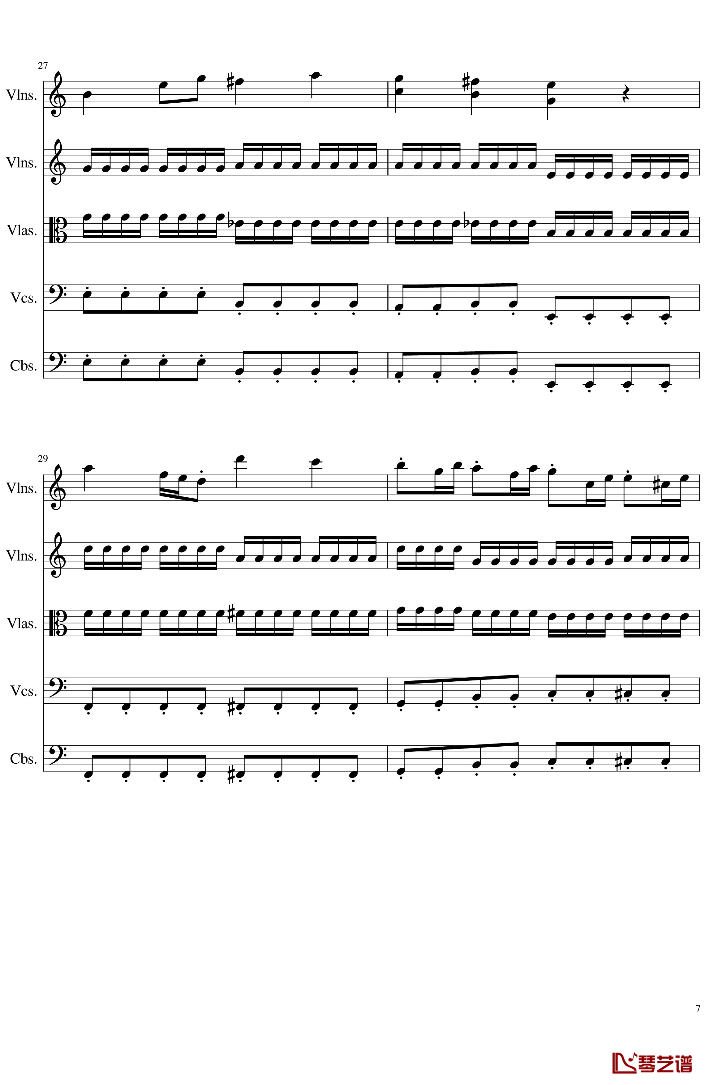 March in C, Op.124b钢琴谱-一个球7