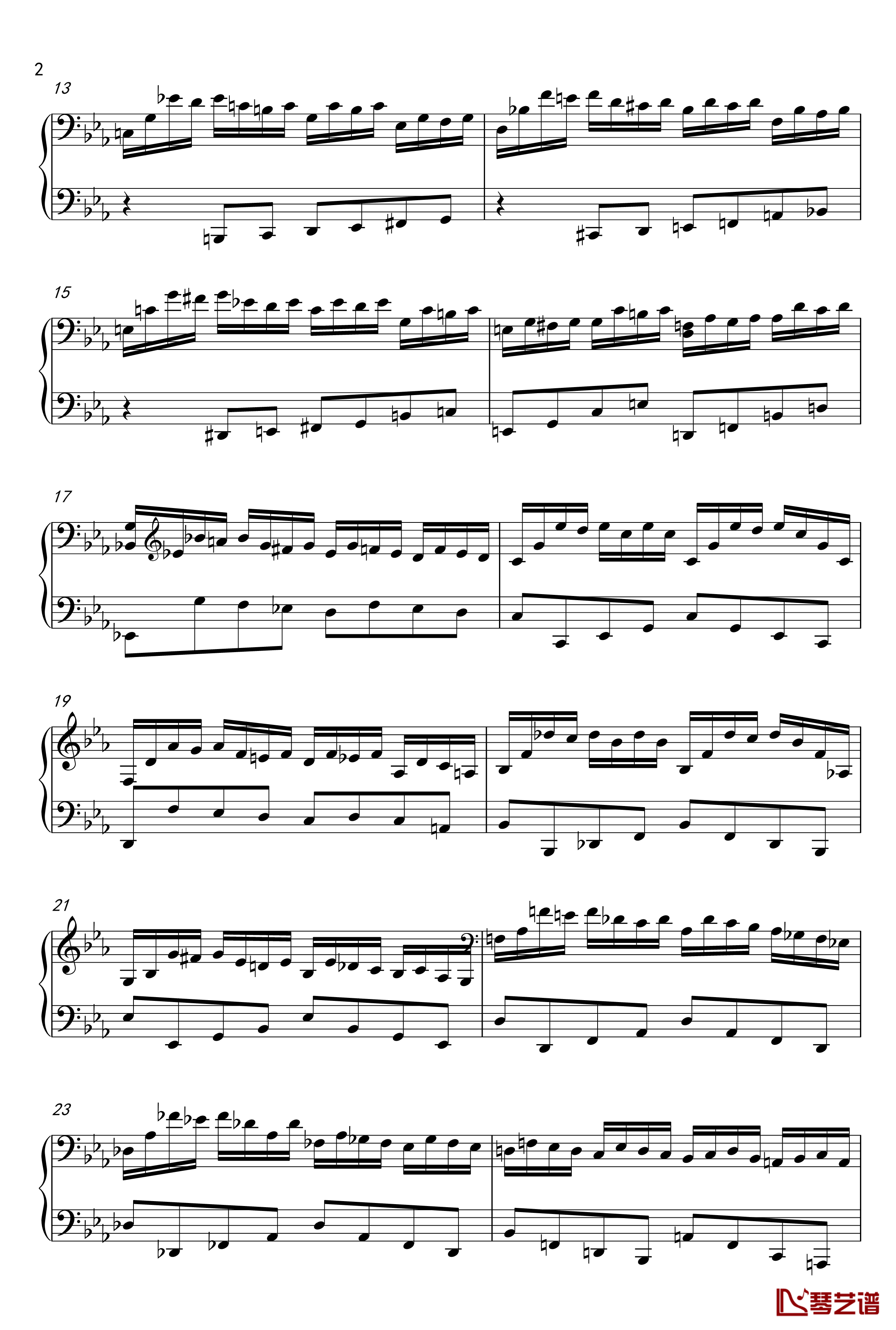 练习曲钢琴谱-TONY-王2