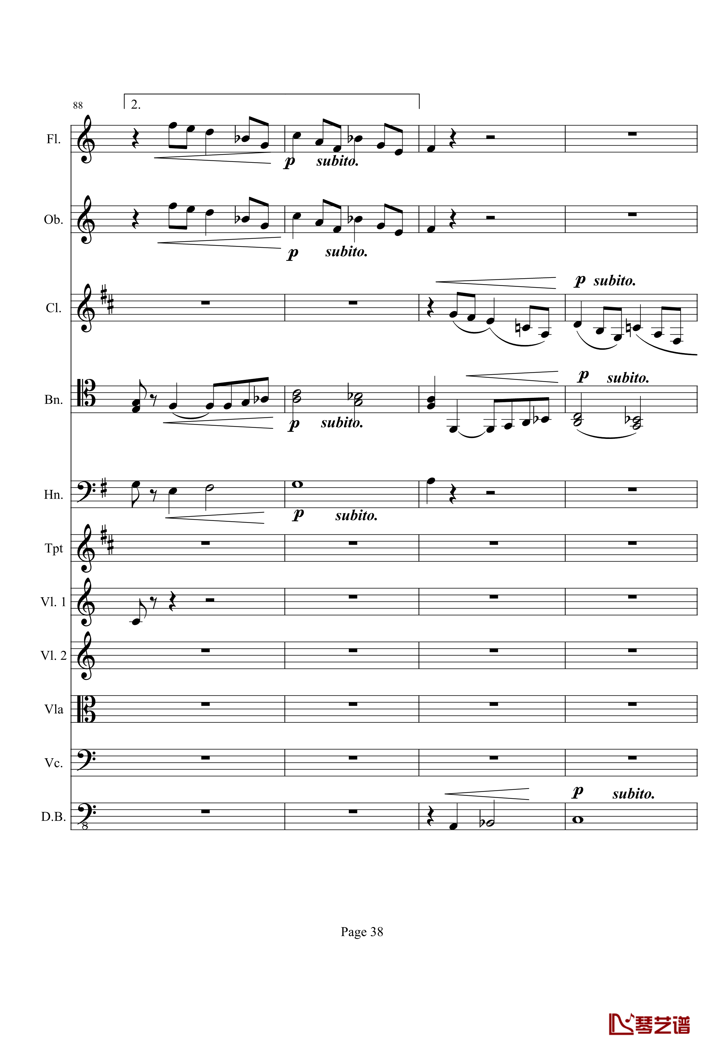 奏鸣曲之交响钢琴谱-第21-Ⅰ-贝多芬-beethoven38