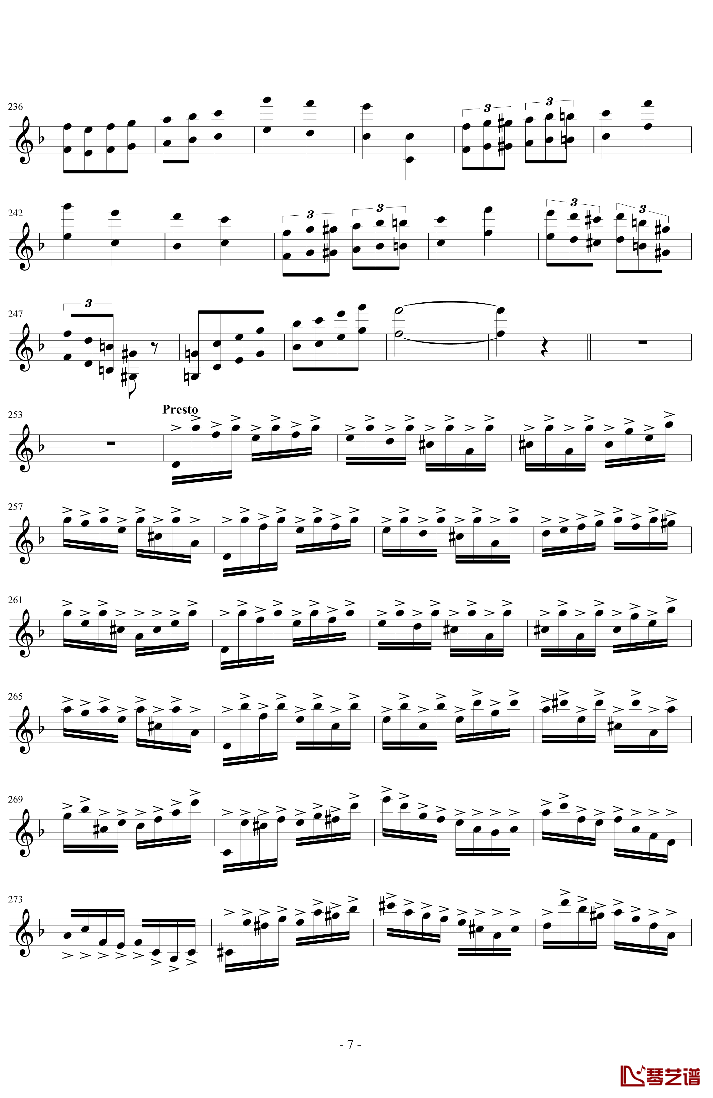 幽默变奏曲钢琴谱-DXF7