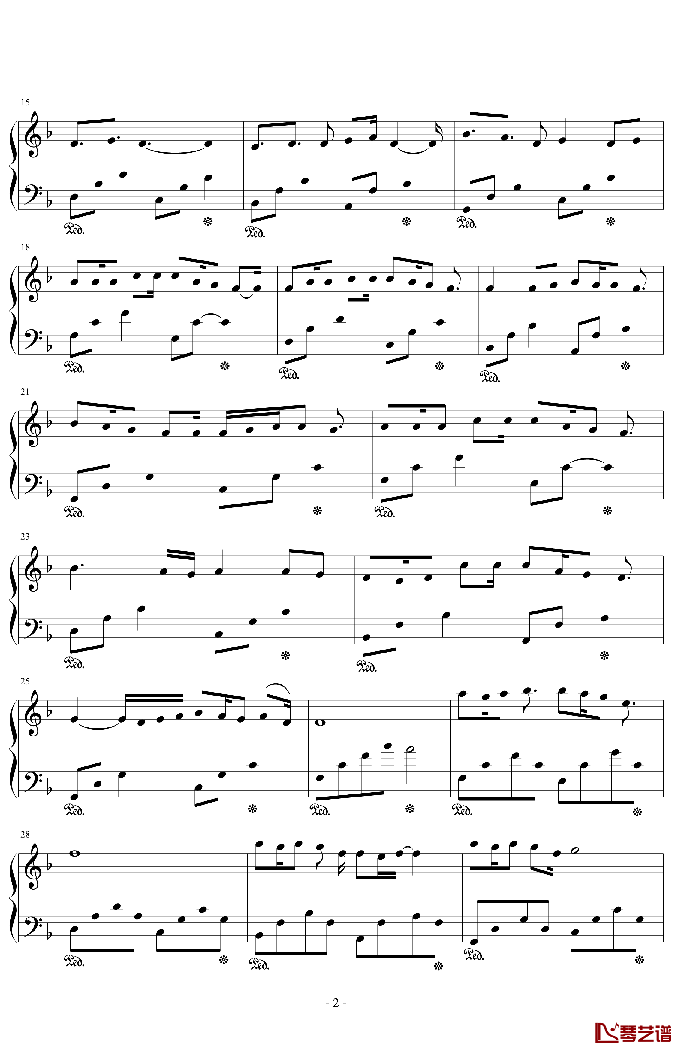 No.8钢琴谱-飘-王小特2