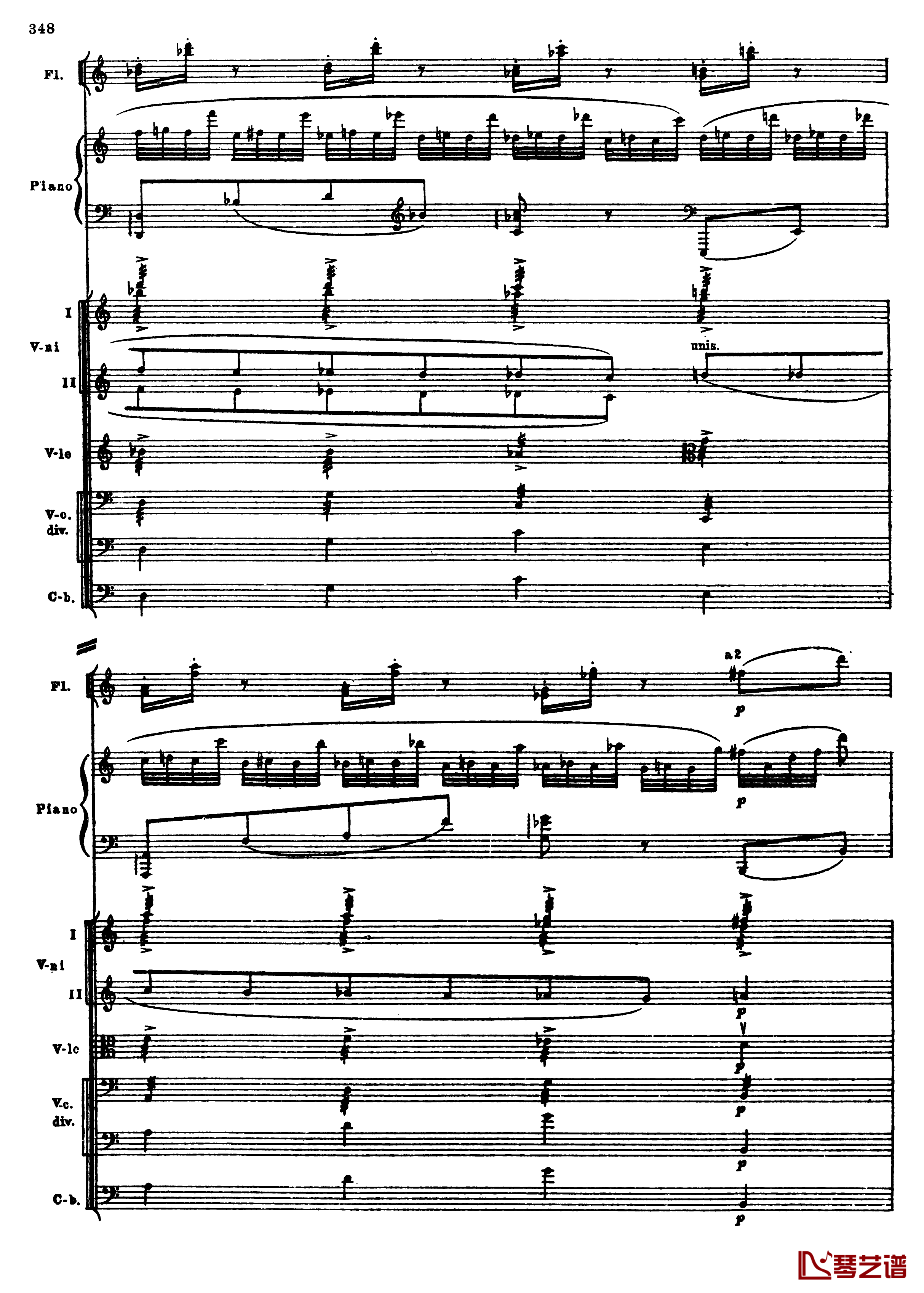 普罗科菲耶夫第三钢琴协奏曲钢琴谱-总谱-普罗科非耶夫80