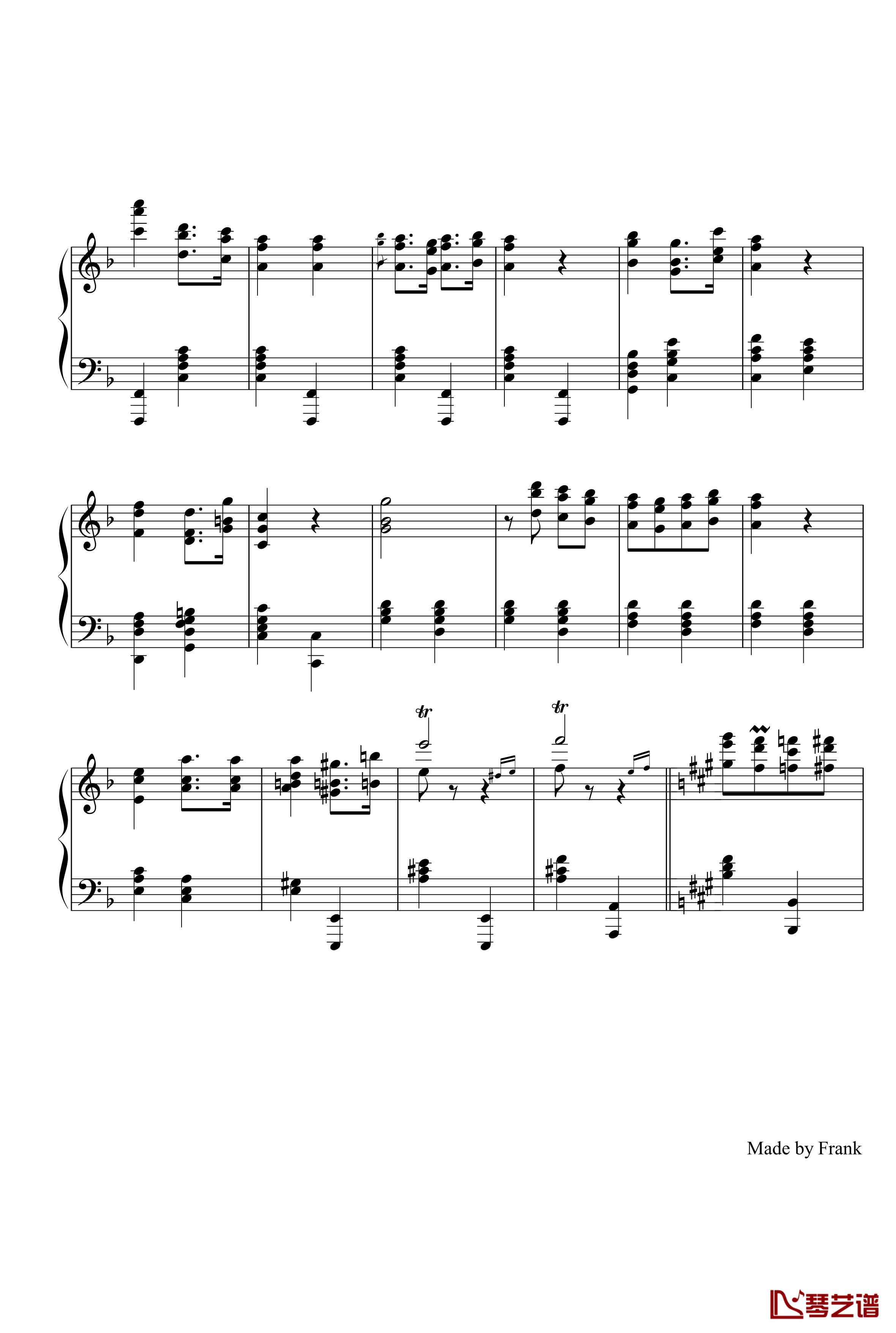 卡门序曲钢琴谱-比才-Bizet6