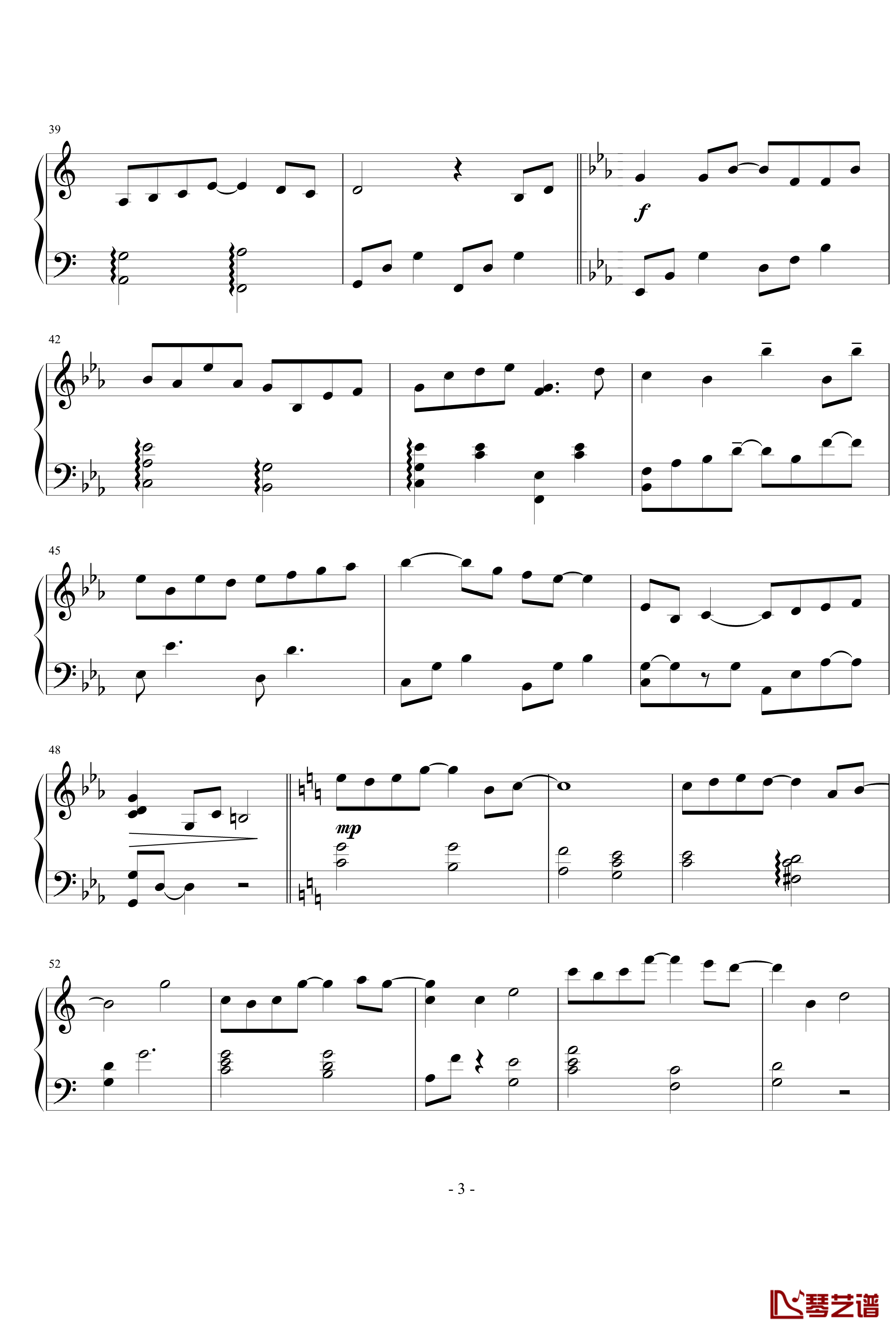 Melody钢琴谱-交响乐之雨-岡崎律子-交响乐之雨3