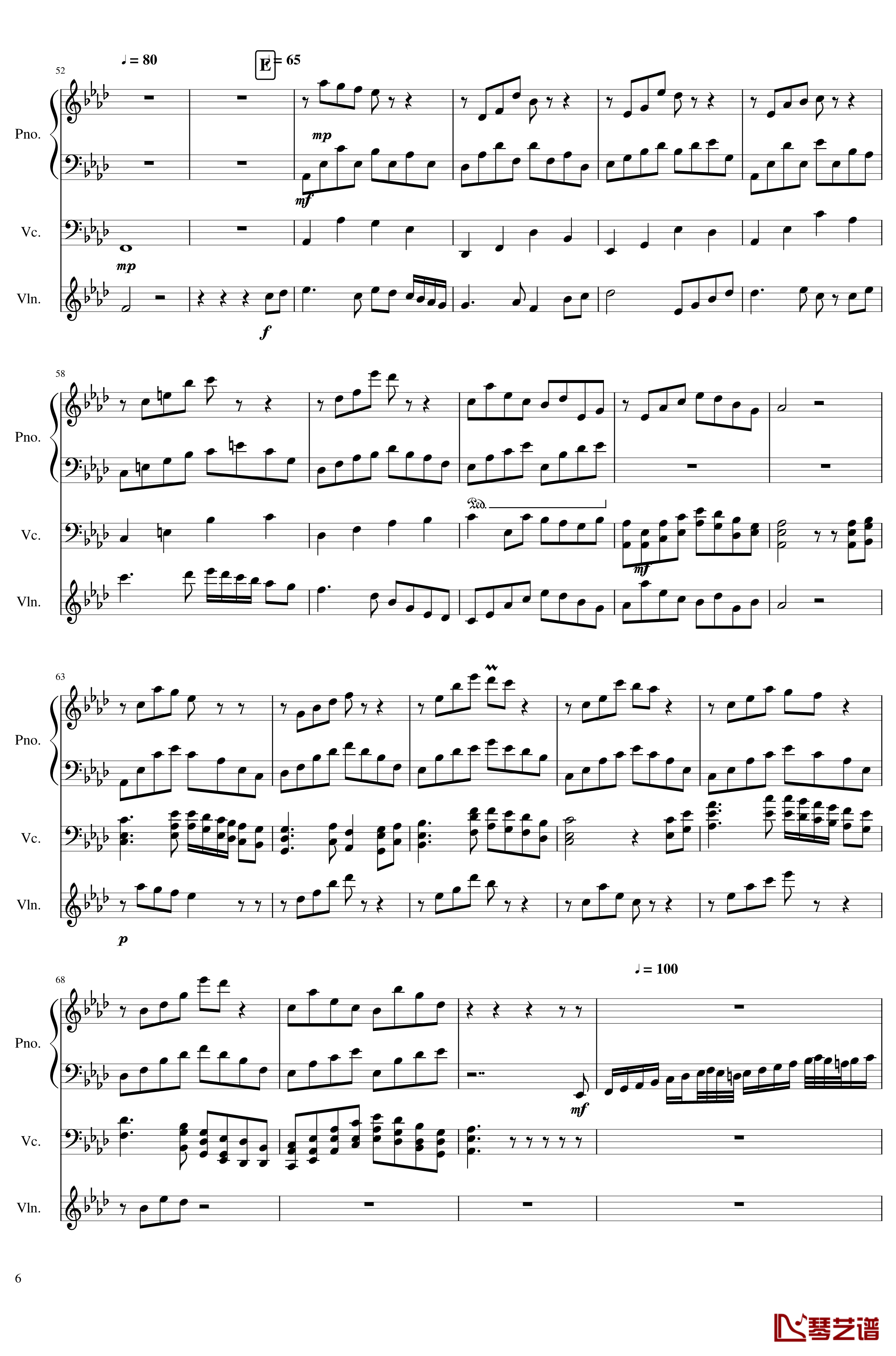 Op.3-2钢琴谱-年老色衰-SunnyAK476