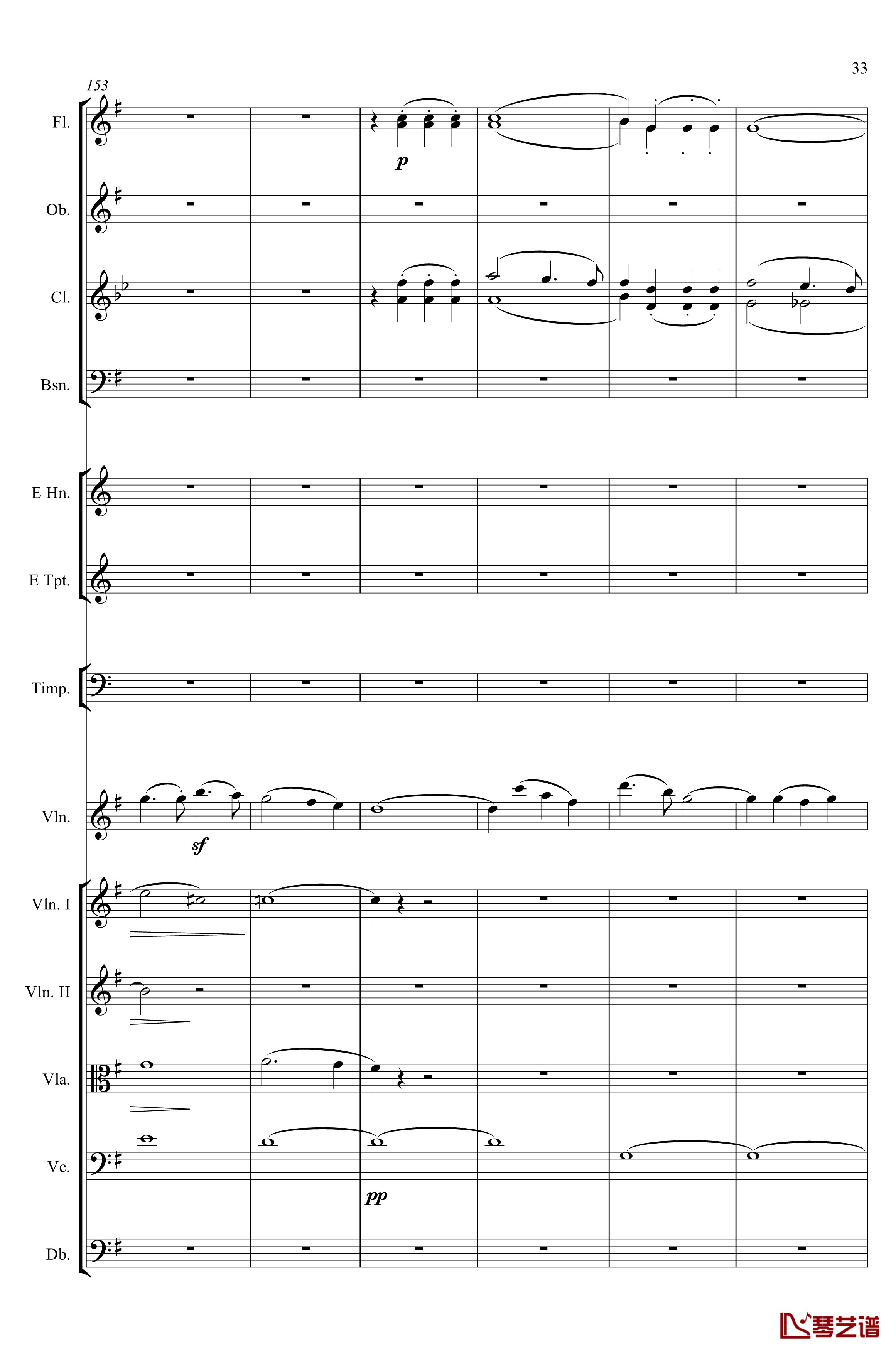 e小调小提琴协奏曲Op.64钢琴谱-第一乐章-门德尔松33