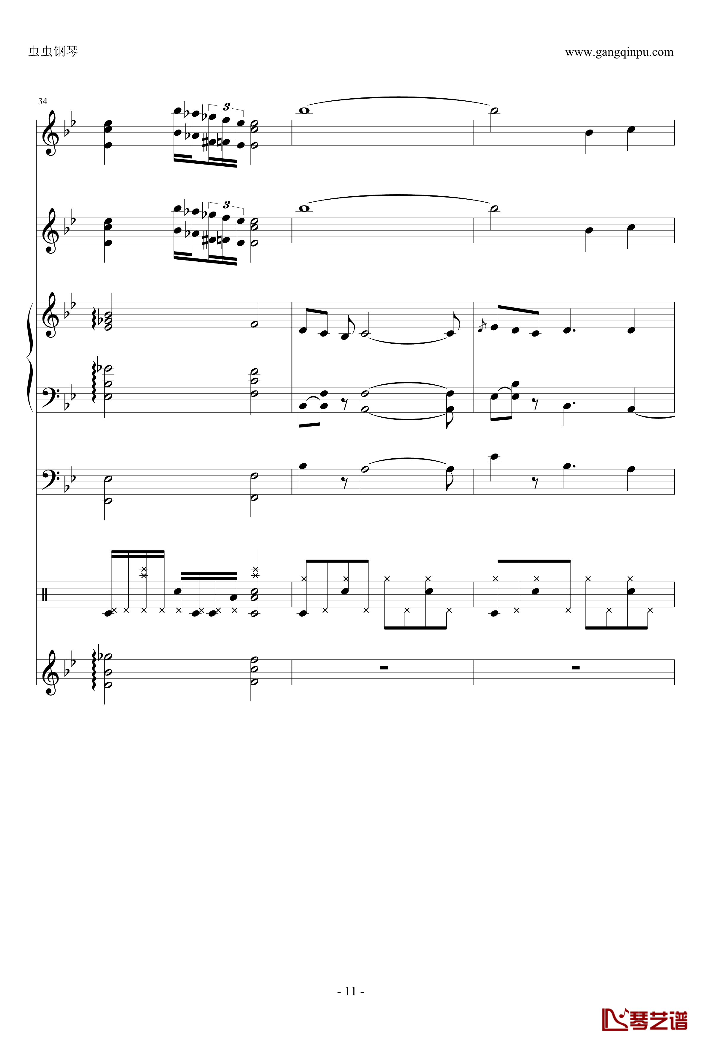 ENE钢琴谱-总谱-哆啦A梦11