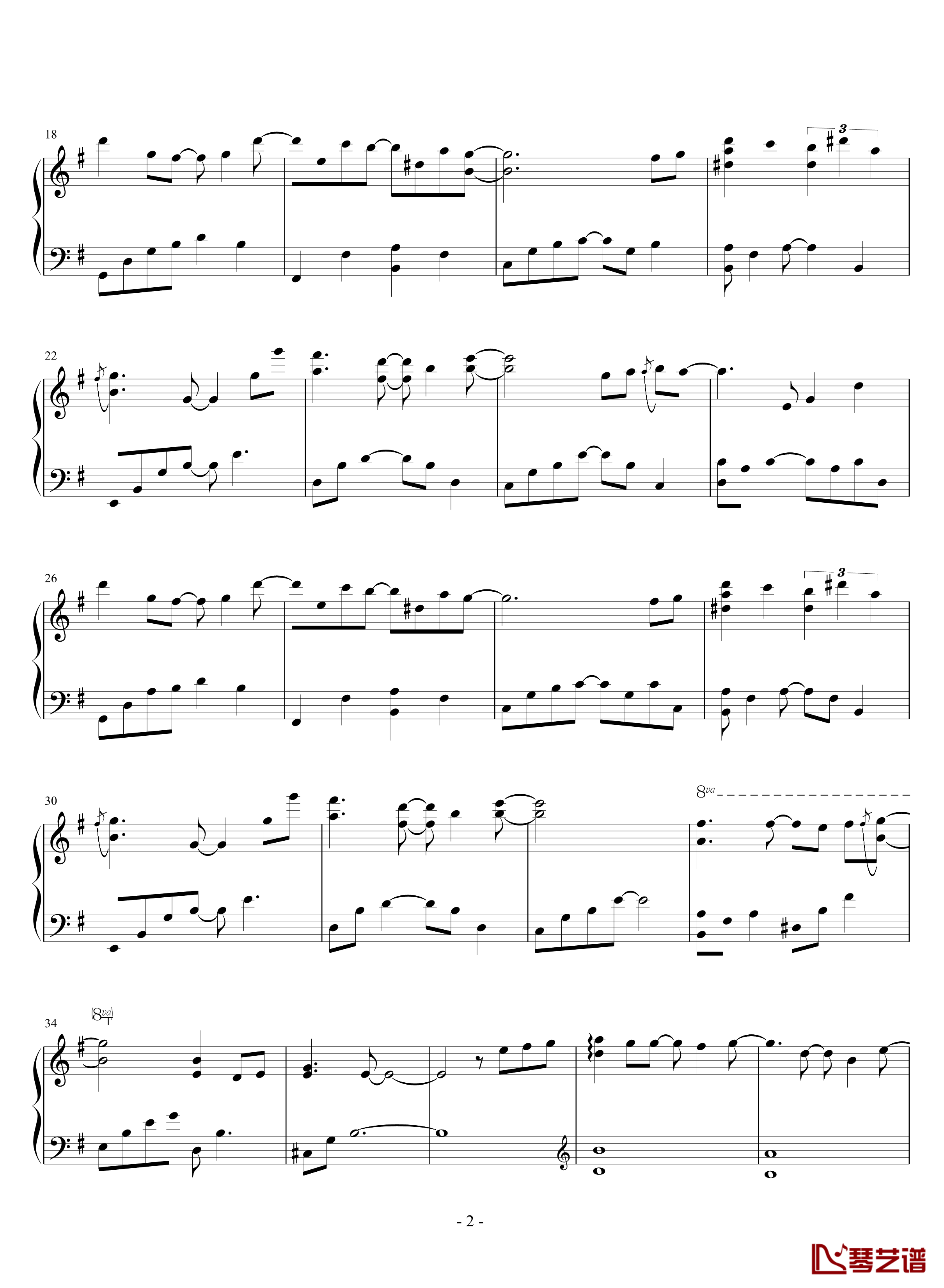 Letter钢琴谱-Yiruma2