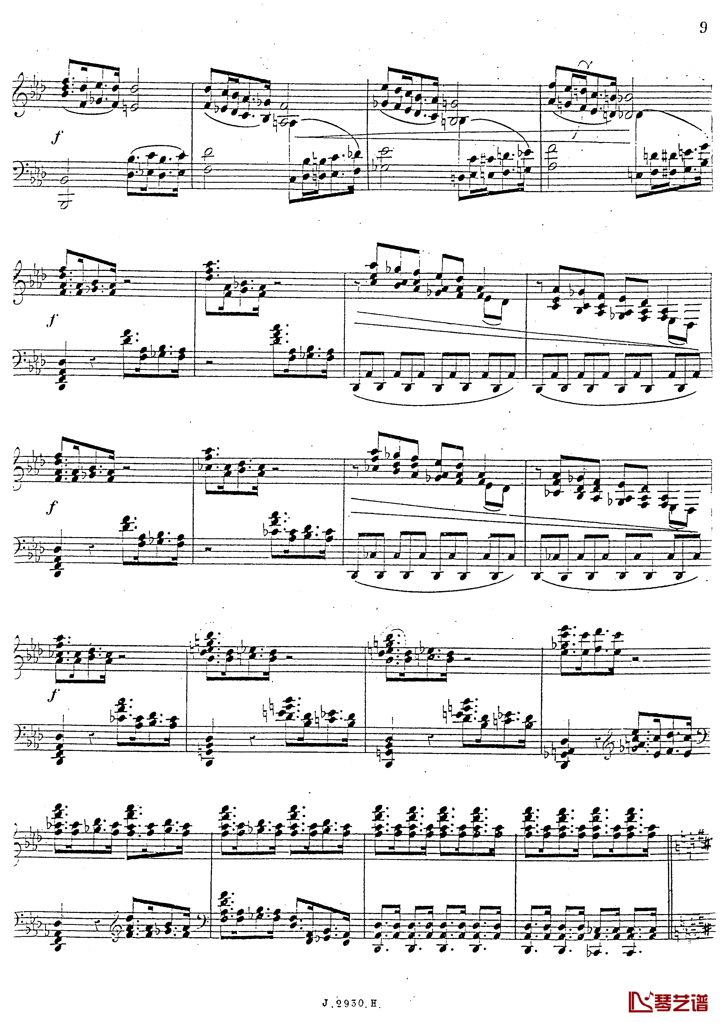 a小调第四钢琴奏鸣曲钢琴谱-安东 鲁宾斯坦- Op.10010