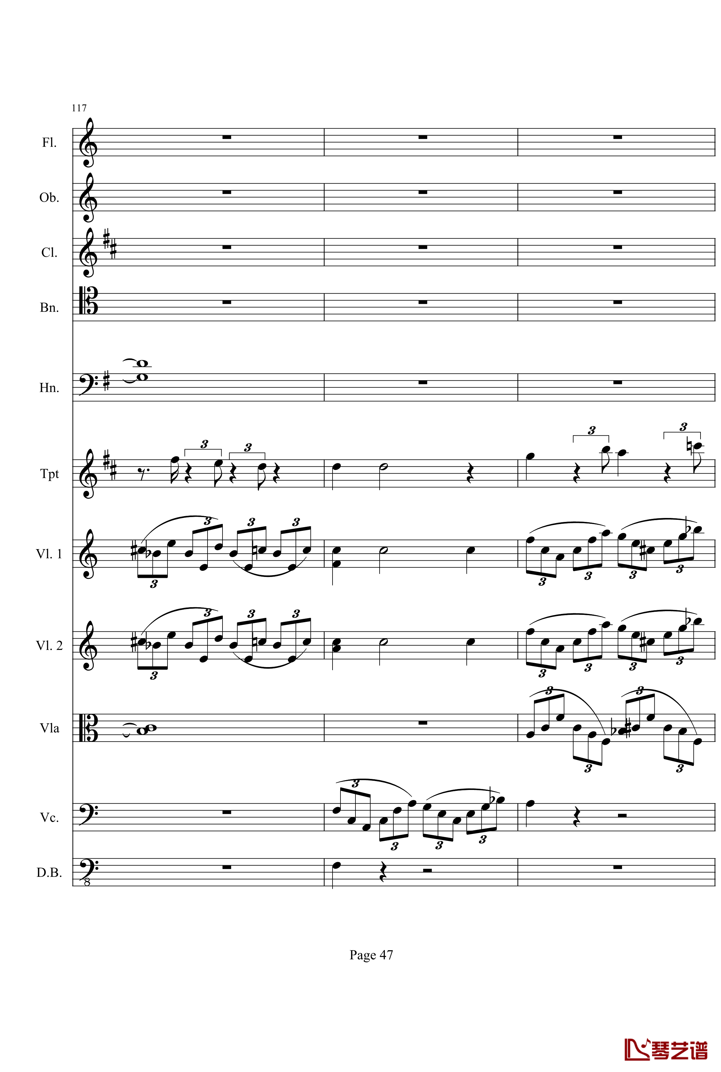 奏鸣曲之交响钢琴谱-第21-Ⅰ-贝多芬-beethoven47