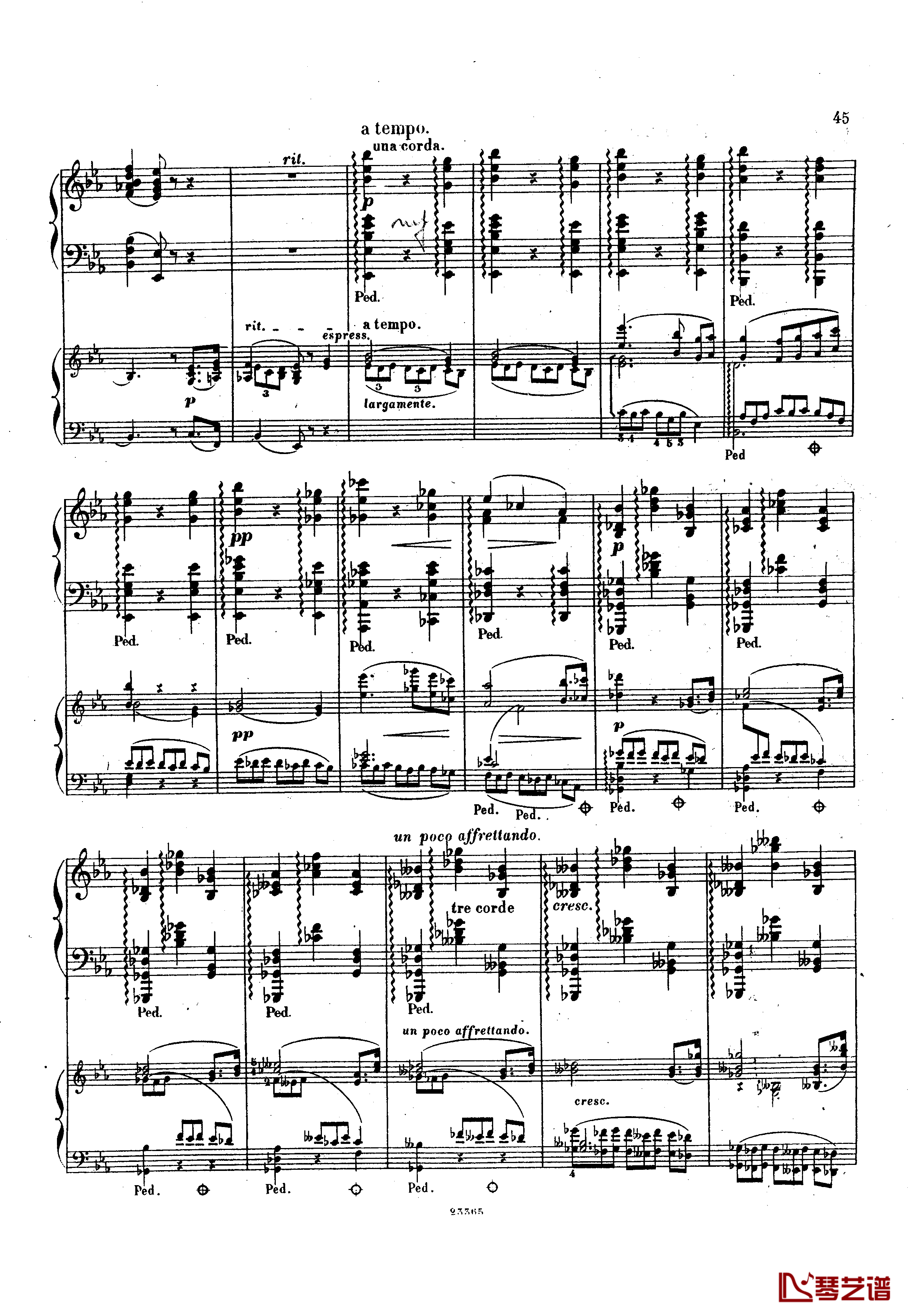 g小调钢琴协奏曲  Op.15钢琴谱-斯甘巴蒂45