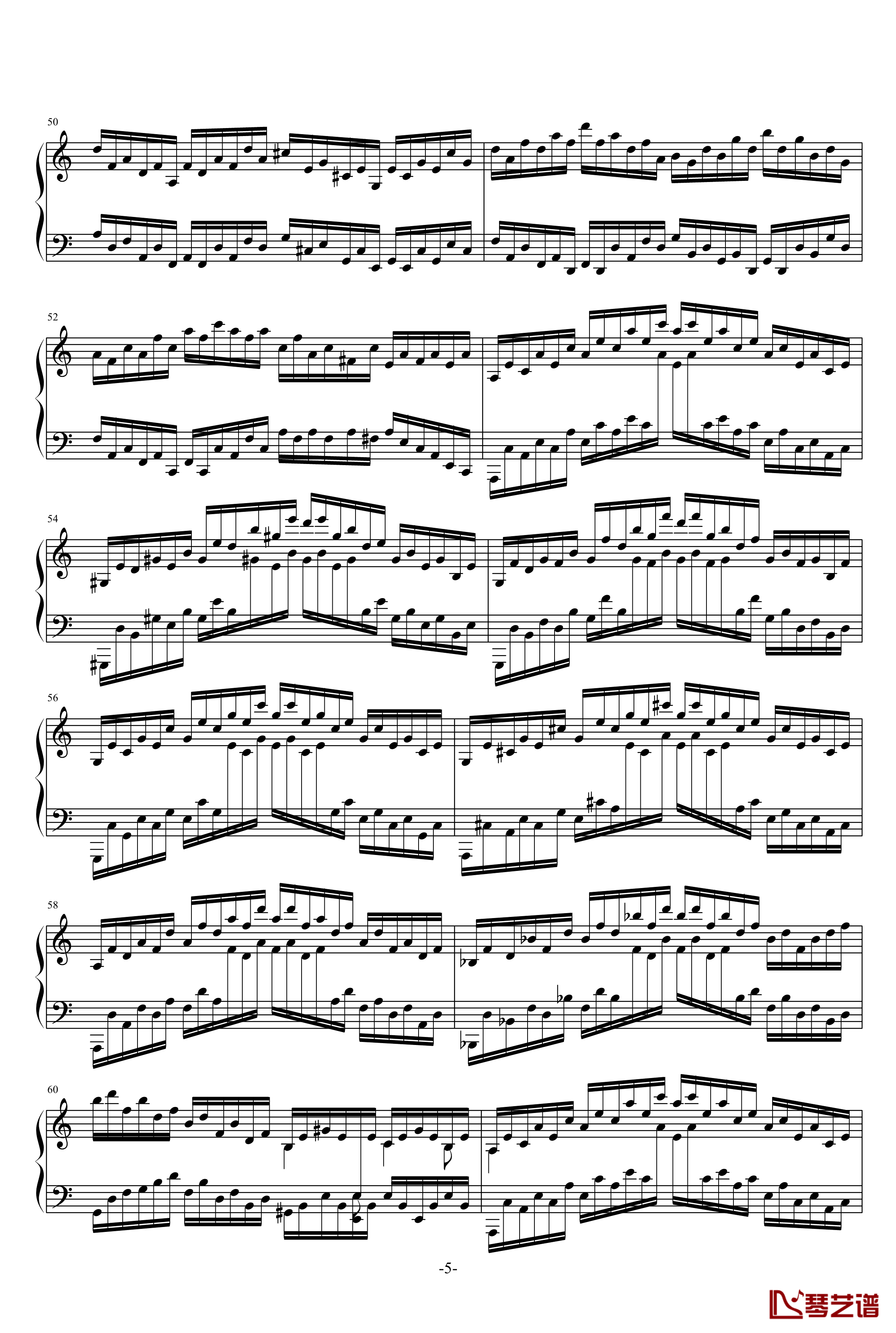 a小调第3号练习曲钢琴谱-乐之琴5