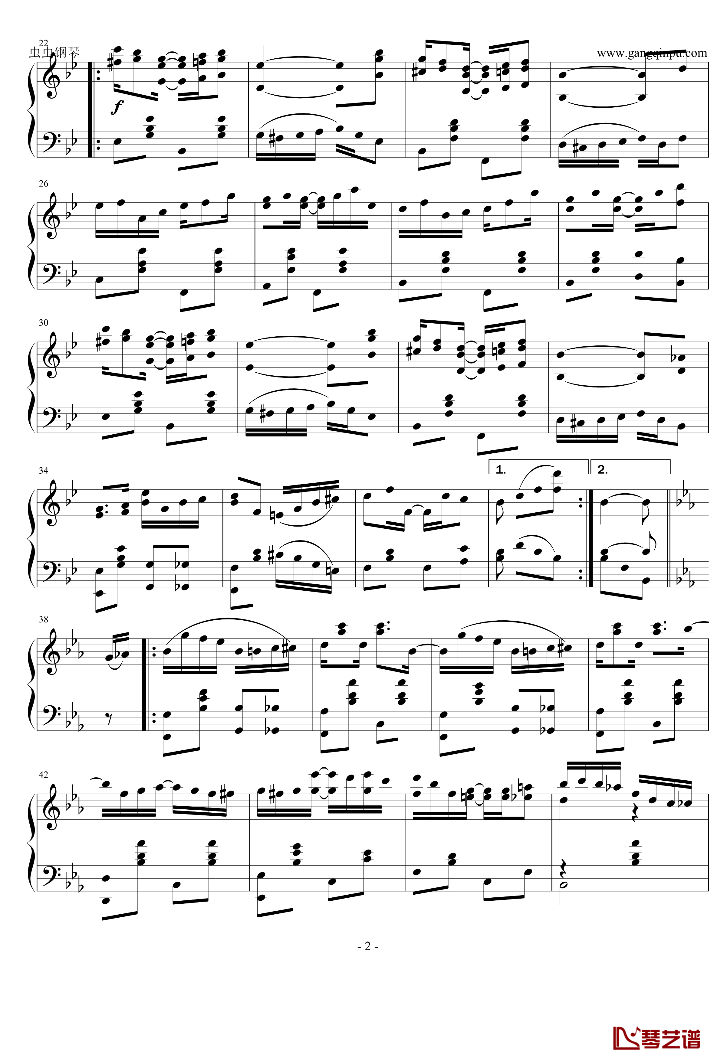 棕榈叶拉格钢琴谱-乔普林2