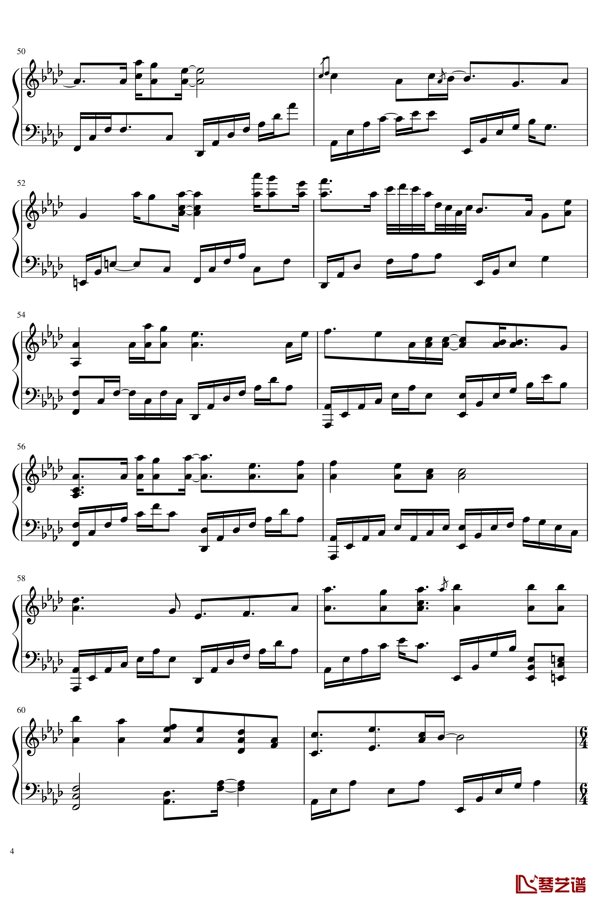 Hold on a little longer钢琴谱- Xeuphoria4