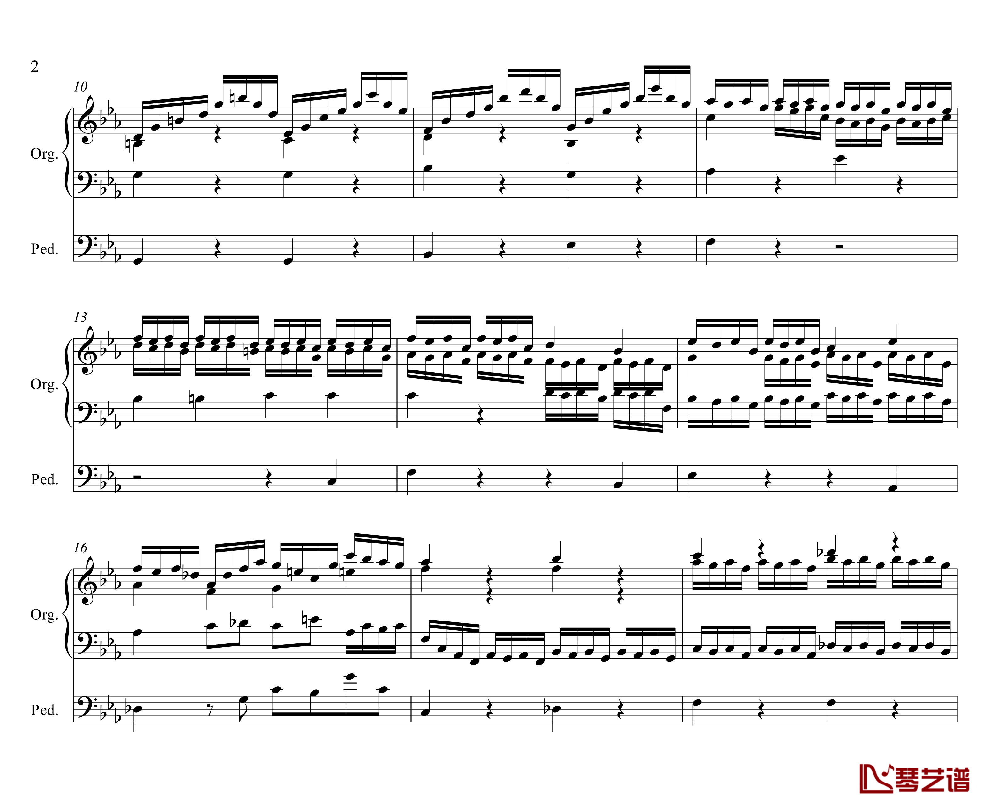 Tocatta and Fugue in C minor钢琴谱-P.D.Q.Bach2
