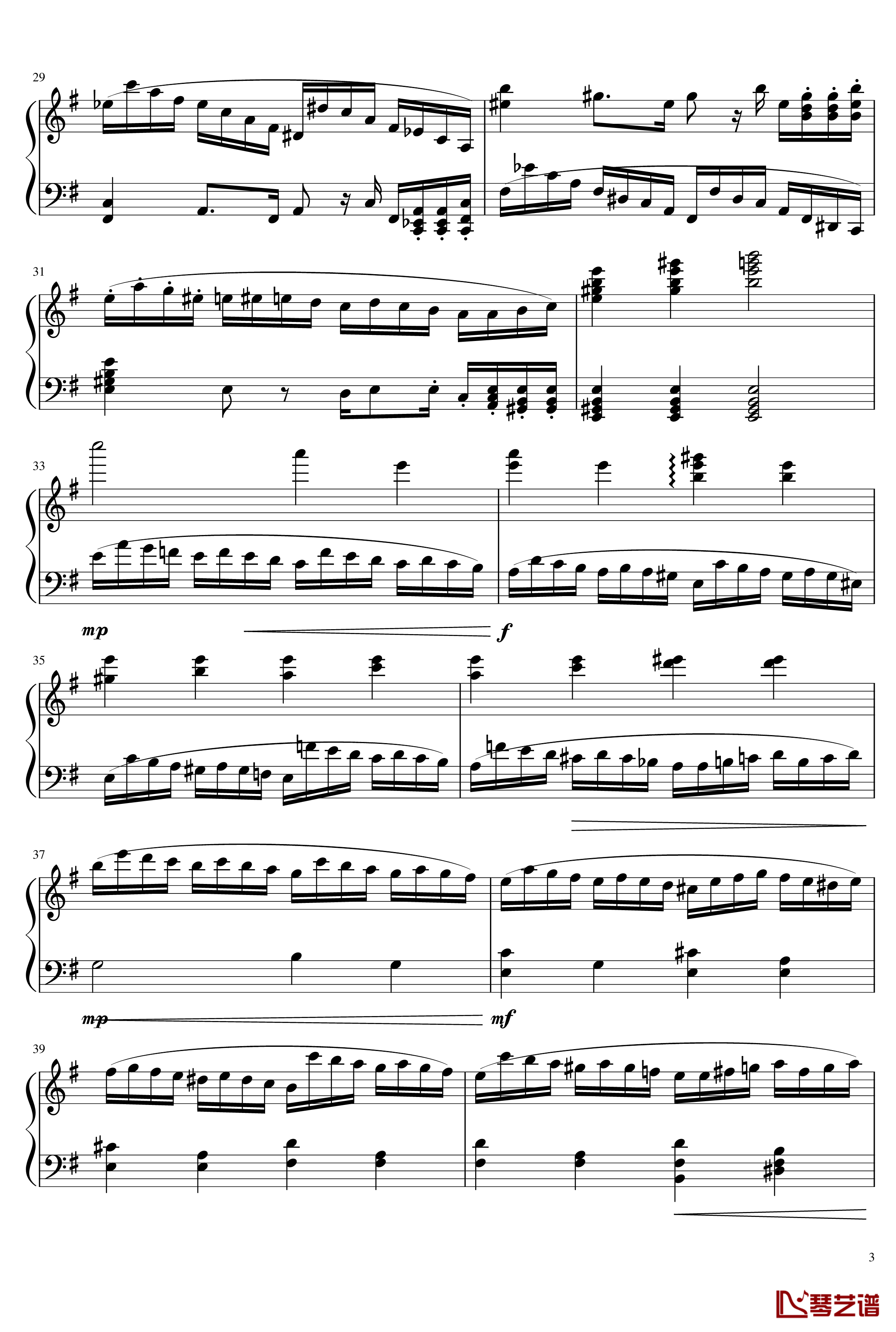 E小调第一钢琴奏鸣曲钢琴谱-一个世纪3