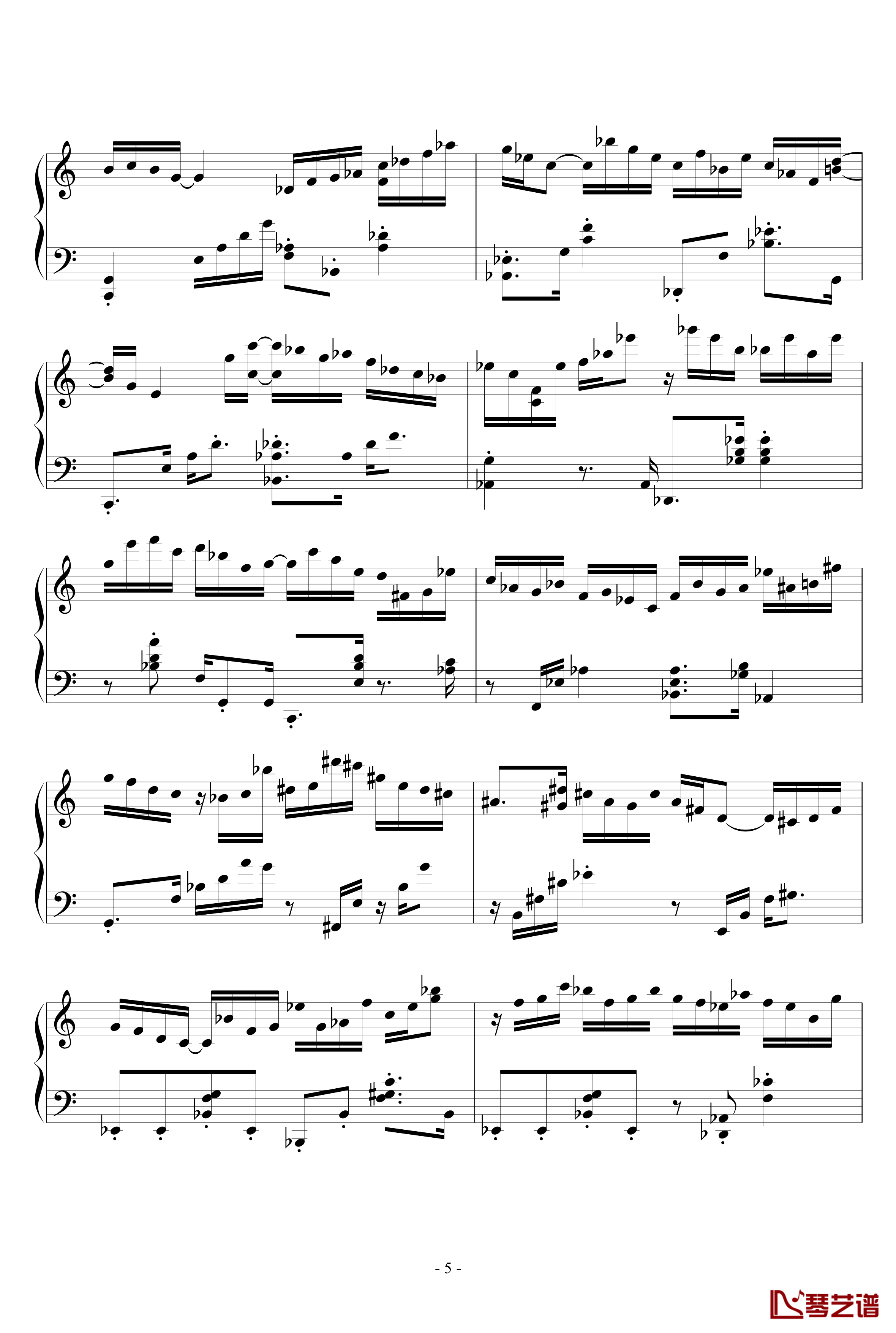 Concert Etude Op.40 No.1 Prelude钢琴谱-尼古拉·凯帕斯汀-Nikolai Kapustin5