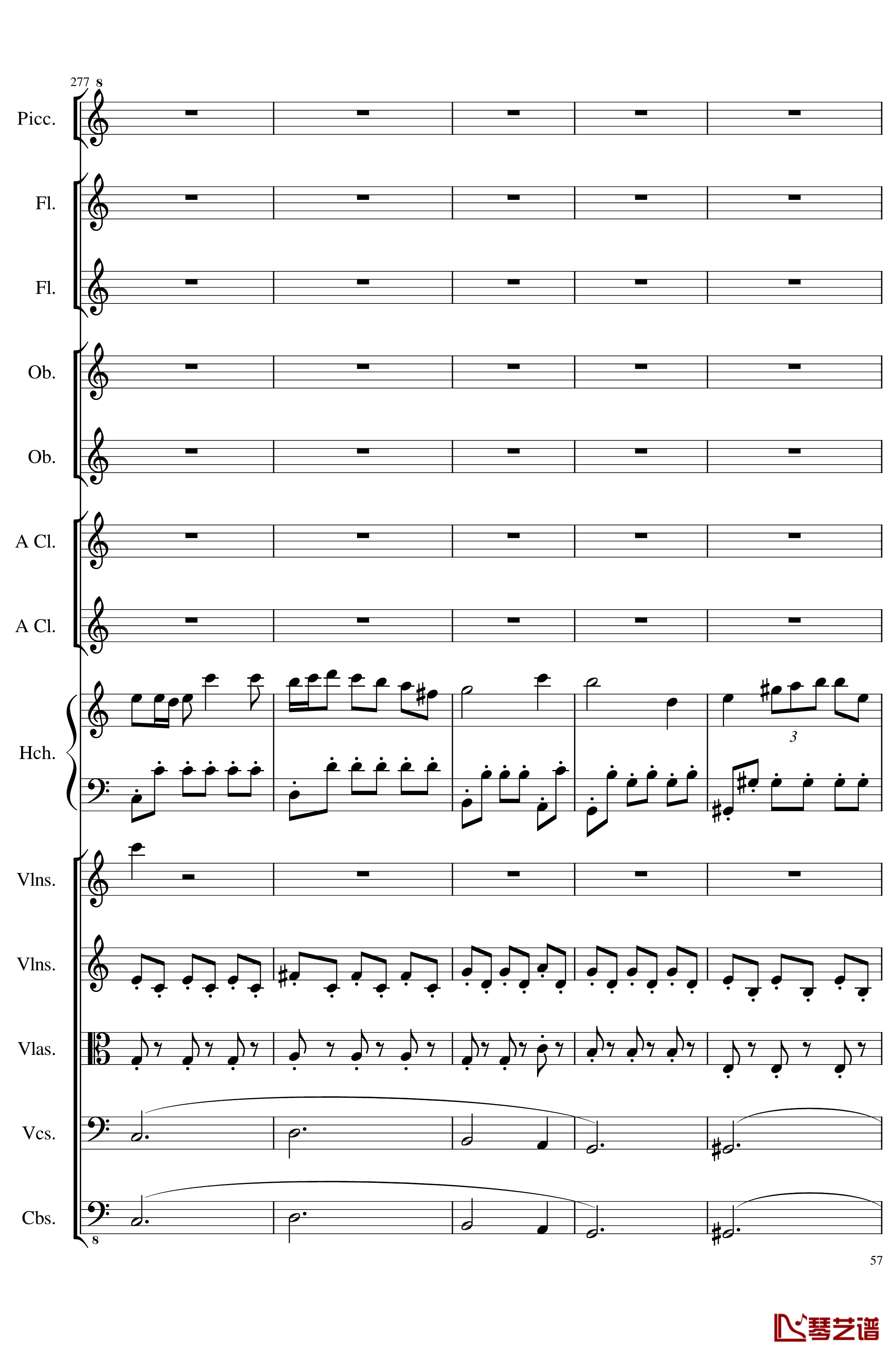 7 Contredanses No.1-7, Op.124钢琴谱-7首乡村舞曲，第一至第七，作品124-一个球57