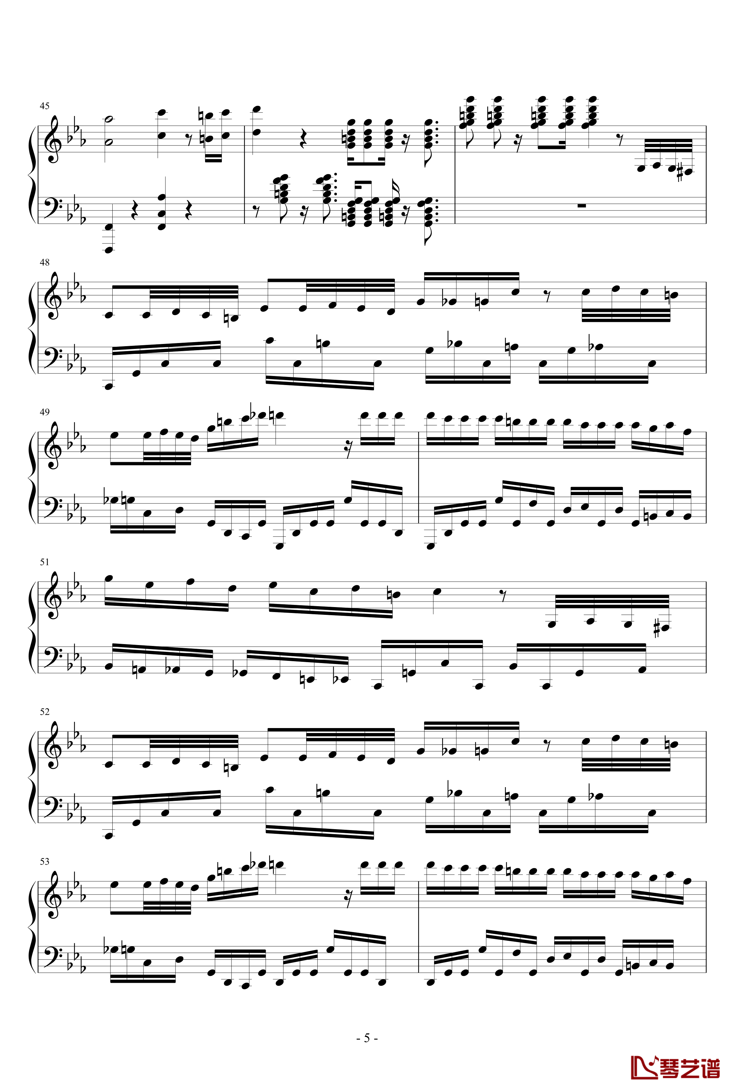 mojito钢琴谱-古巴鸡尾酒-马克西姆-Maksim·Mrvica5