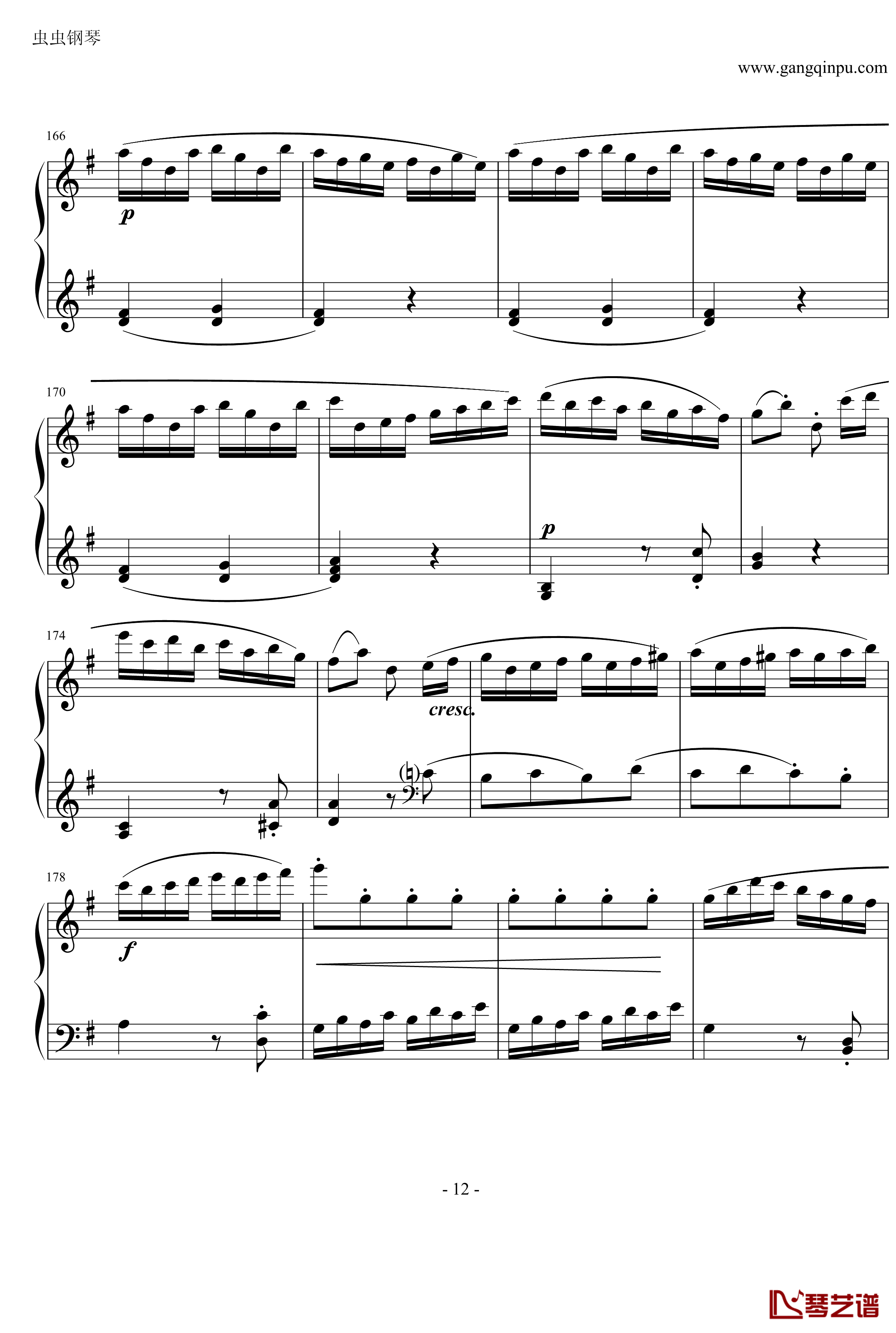 吉普赛回旋曲钢琴谱-海顿12
