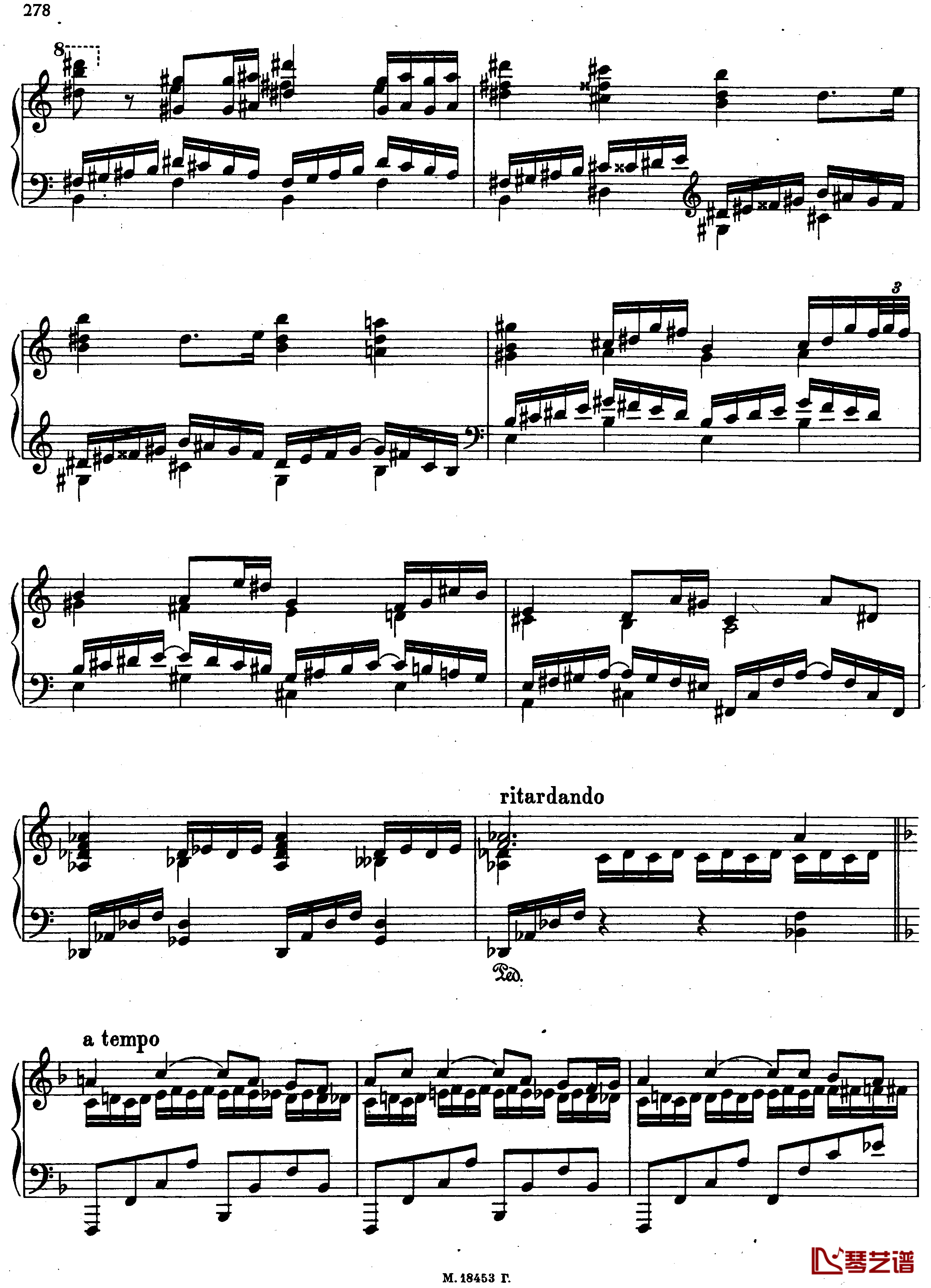 F大调前奏曲钢琴谱-拉赫马尼若夫3