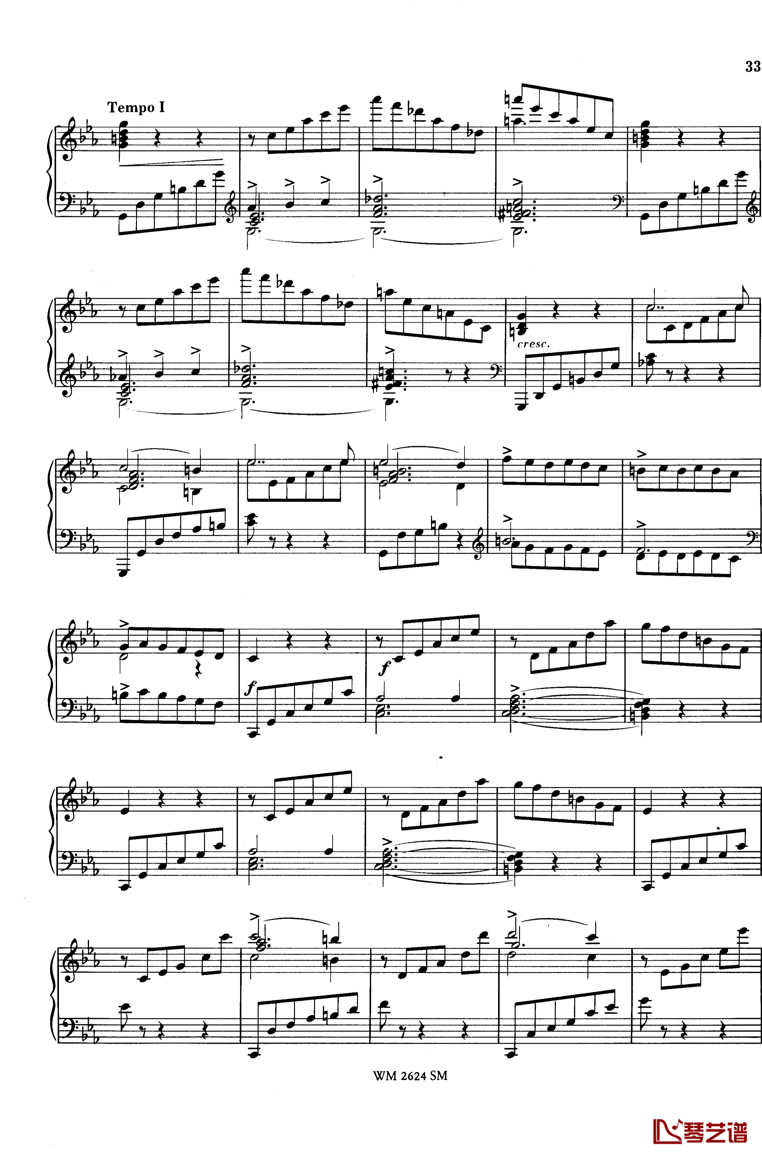 c小调第二谐谑曲Op.14钢琴谱-舒曼-克拉拉6