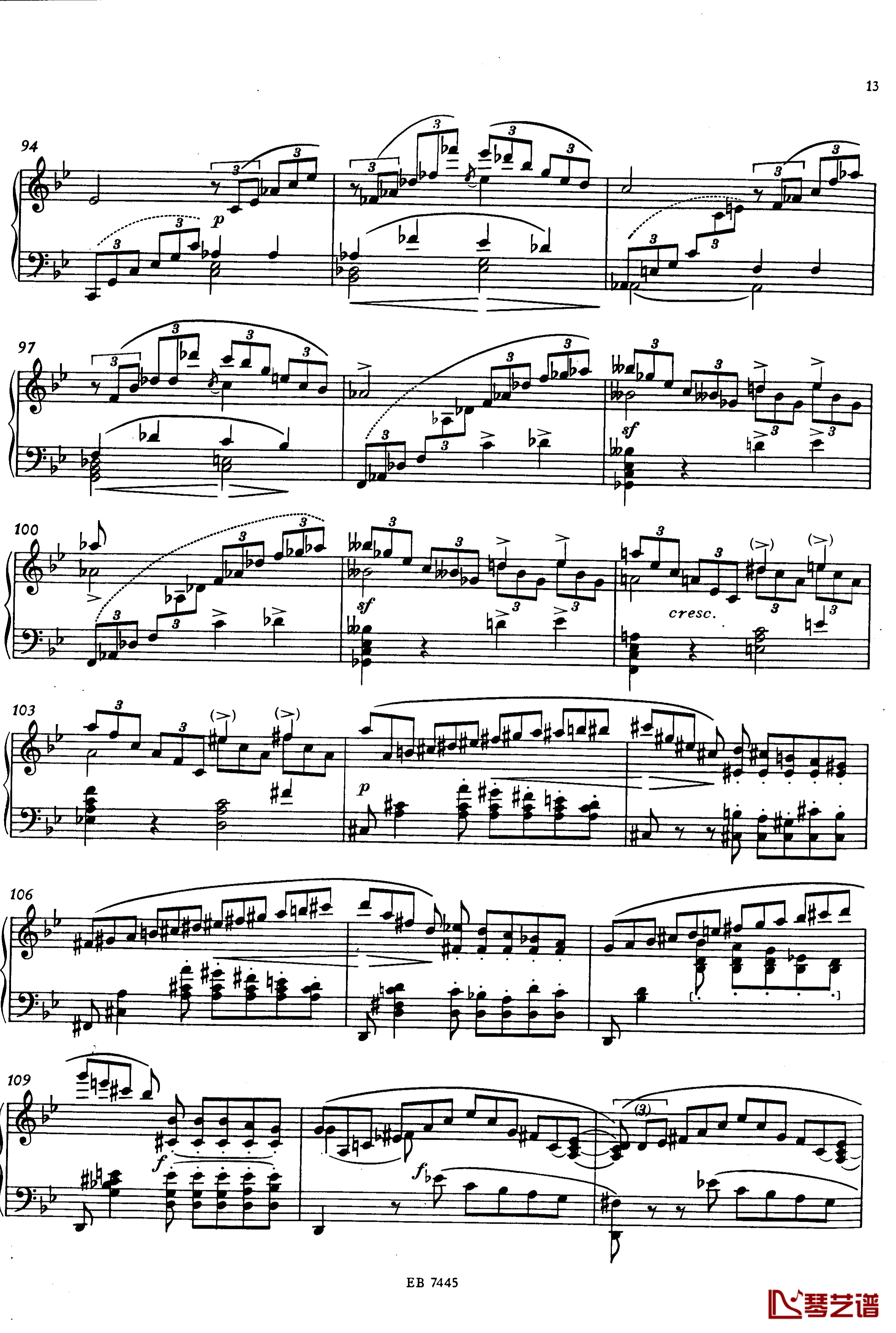 g小调钢琴奏鸣曲钢琴谱-舒曼-克拉拉5