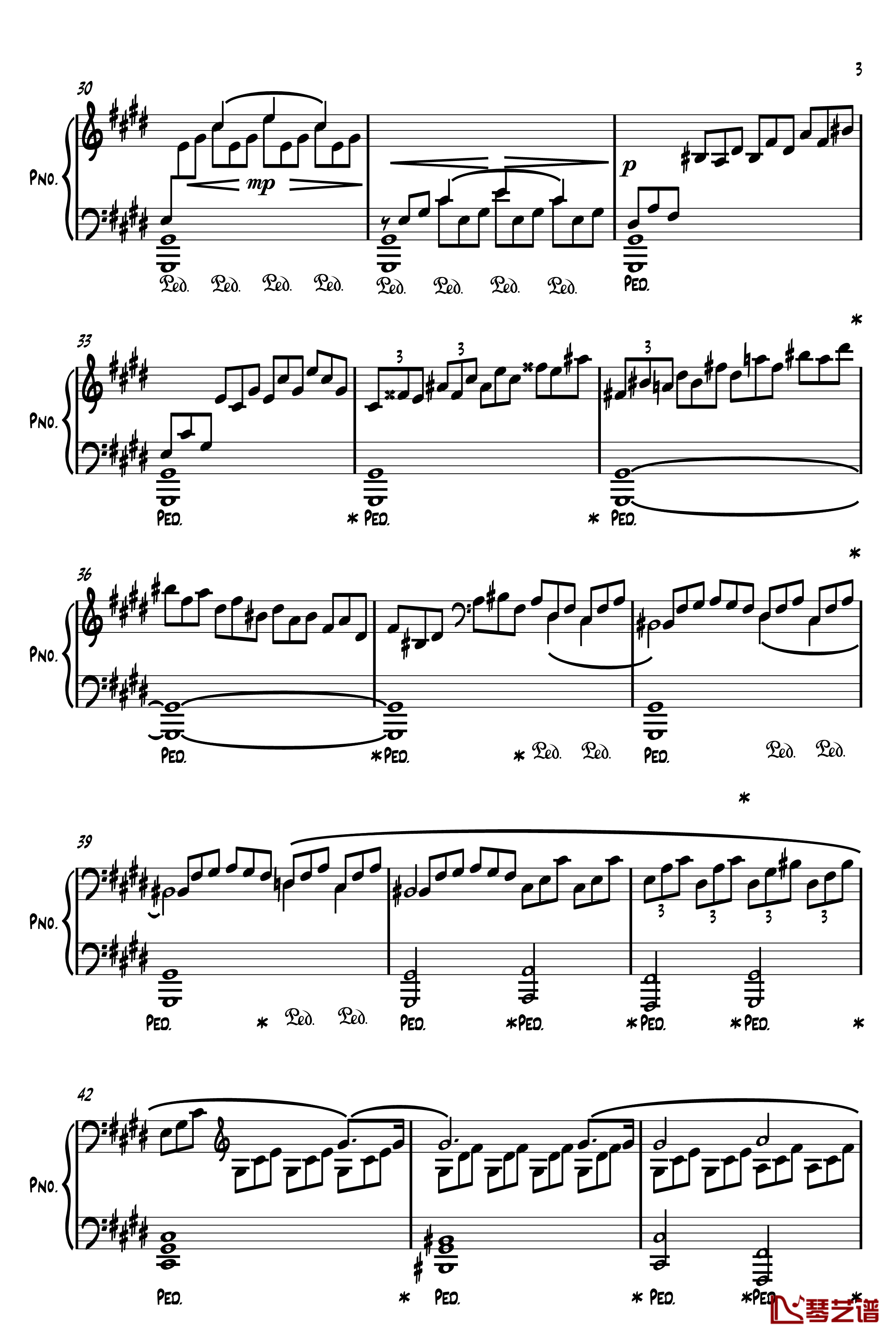 Moonlight Sonata in Cm钢琴谱-贝多芬-beethoven3