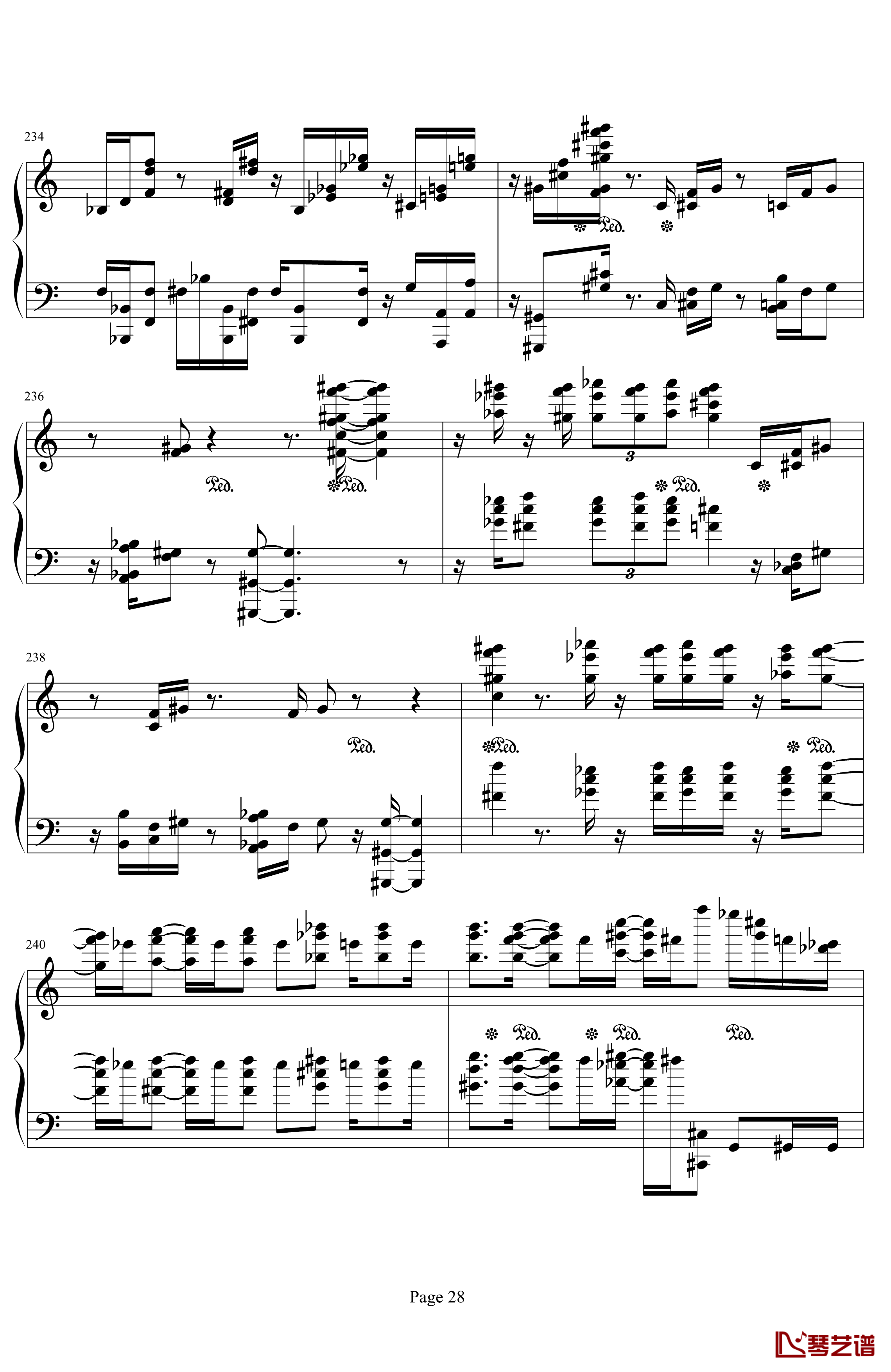 肖邦第二诙谐曲钢琴谱-肖邦-chopin28